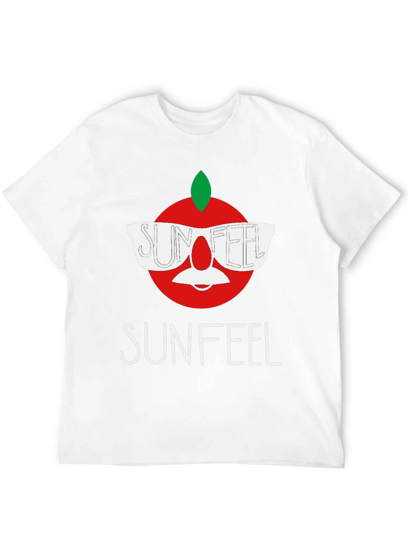 Black Sunfeel T-Shirt - Funny Apple Design view 12