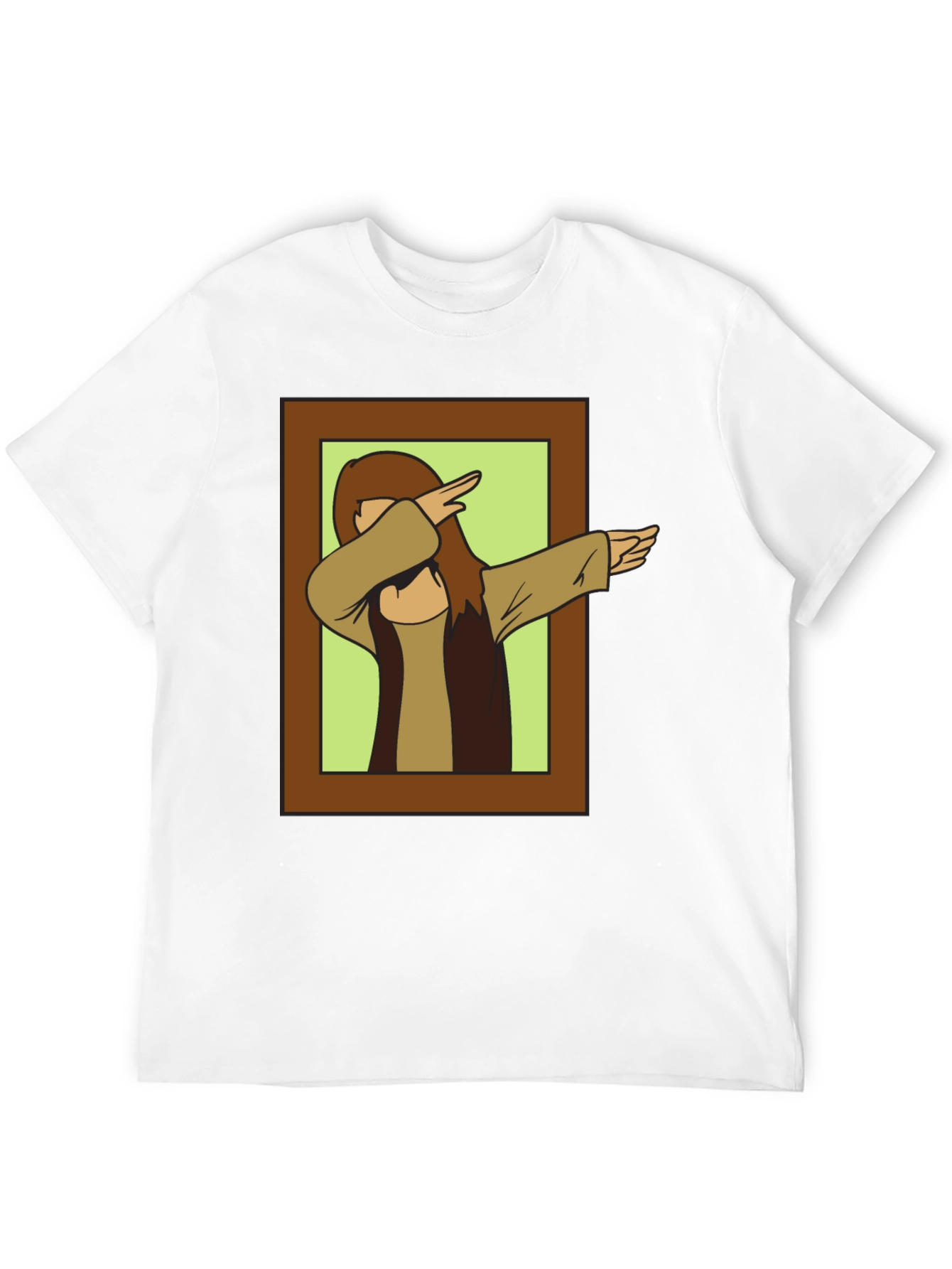 Black Dabbing Jesus Graphic Tee - Novelty Black T-Shirt view 12