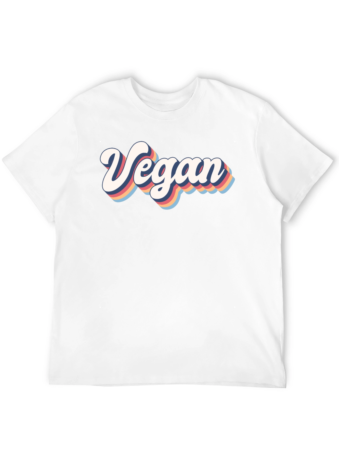 Black Retro Vegan T-Shirt - Short Sleeve Black Tee view 12