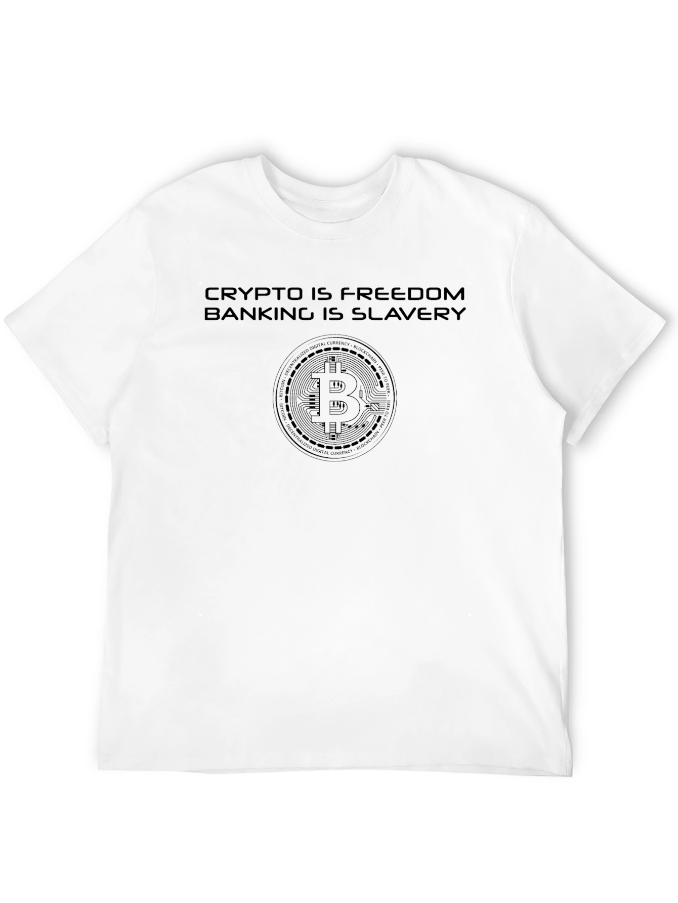 Black Crypto is Freedom Men's T-Shirt view 12