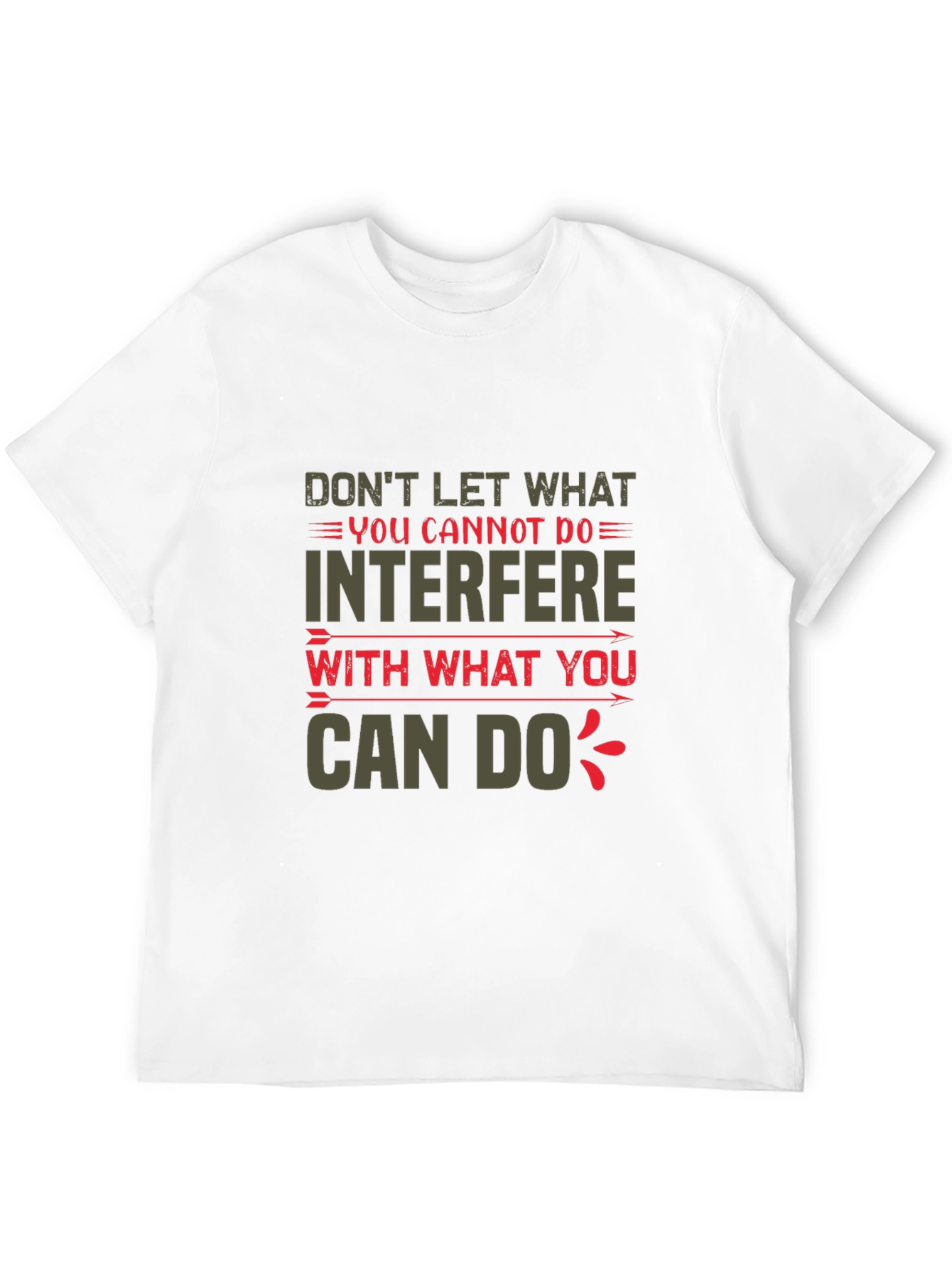 Black Motivational Graphic T-Shirt - Positive Quote Tee view 12