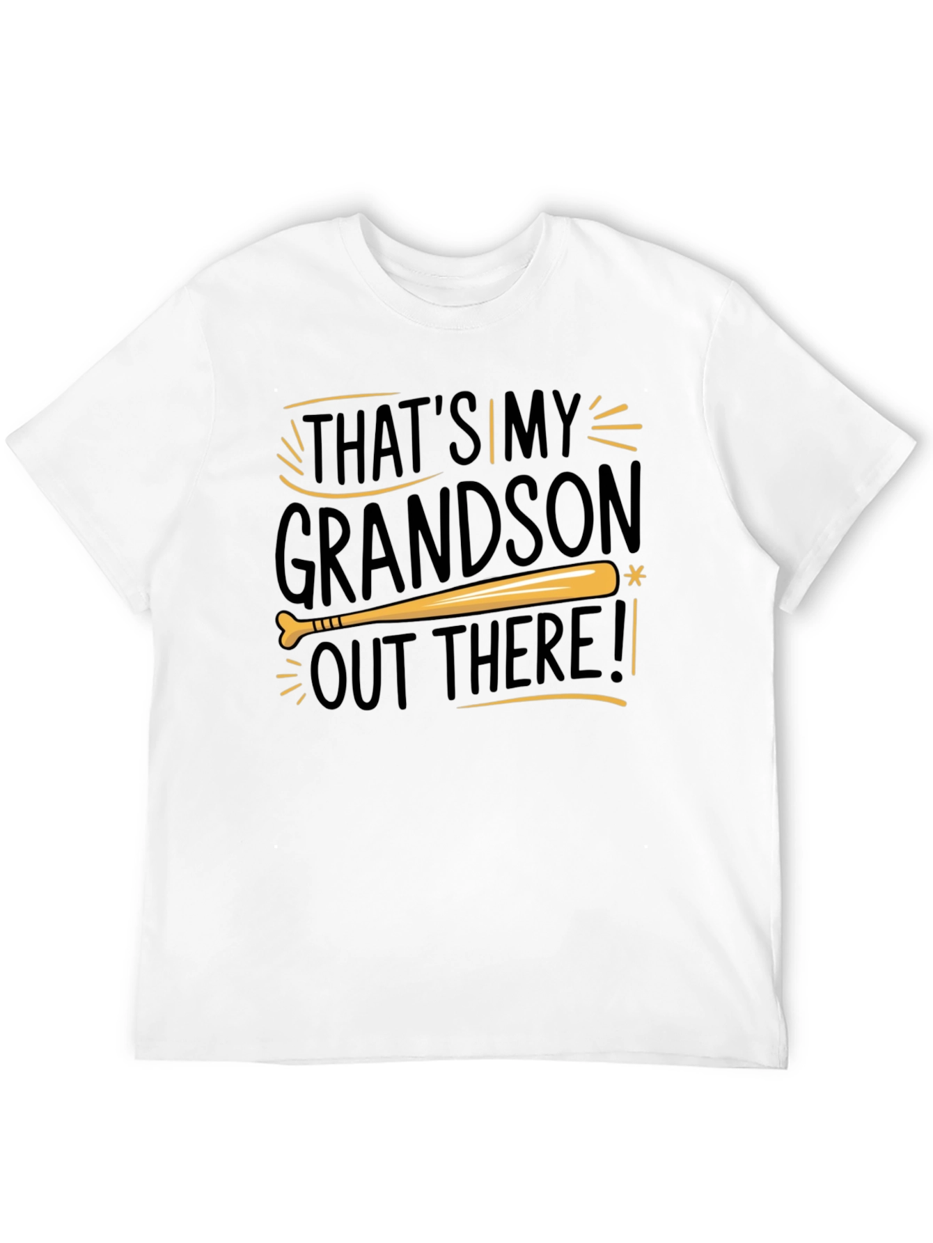 Black That's My Grandson Out There T-Shirt - Baseball Tee view 12