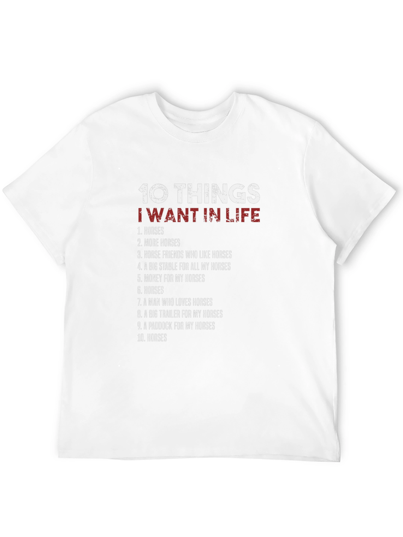 Black Horse Lover T-Shirt: 10 Things I Want In Life view 12