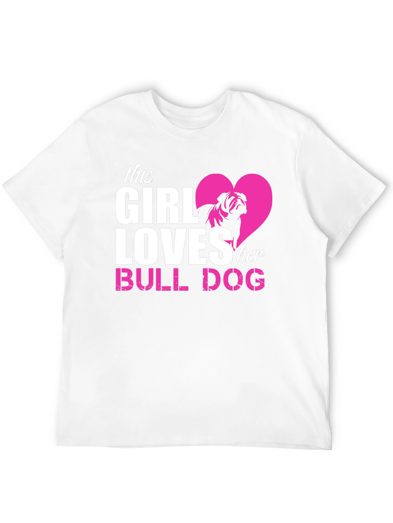 Black Girl Loves Bulldog T-Shirt view 12
