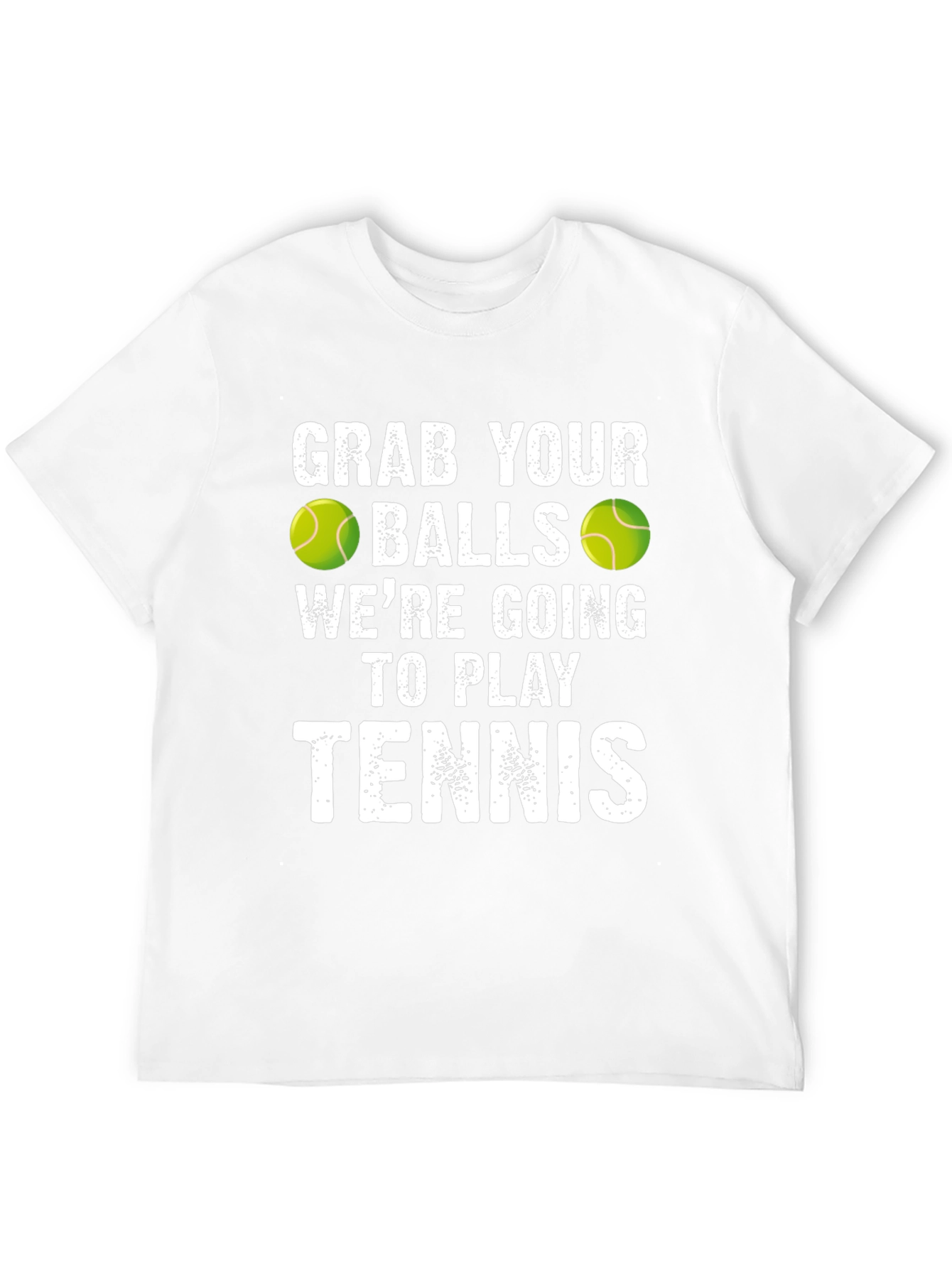 Black Funny Tennis T-Shirt: Grab Your Balls view 12