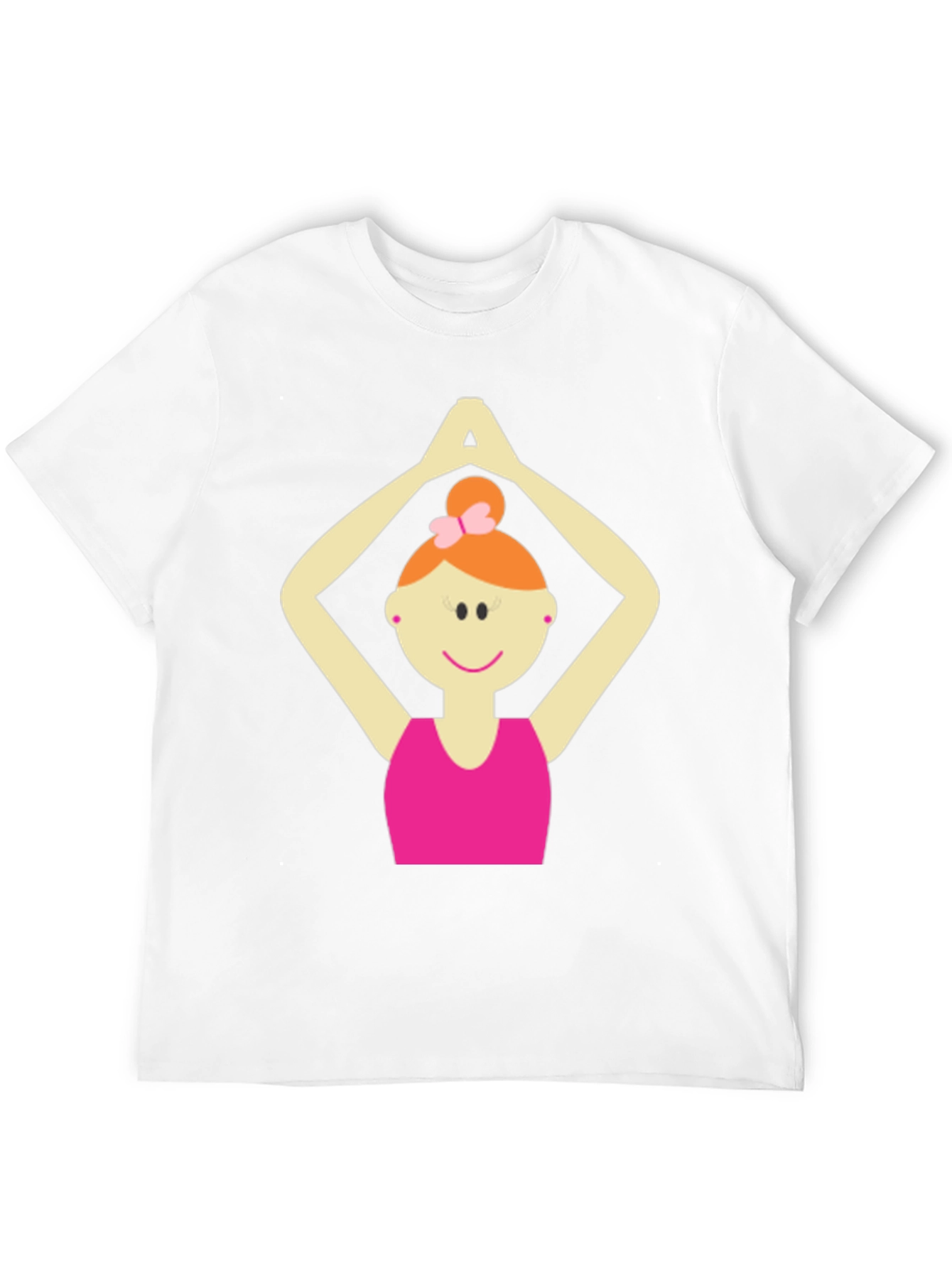 Black Yoga Girl Graphic Tee - Black Cotton Blend T-Shirt view 12