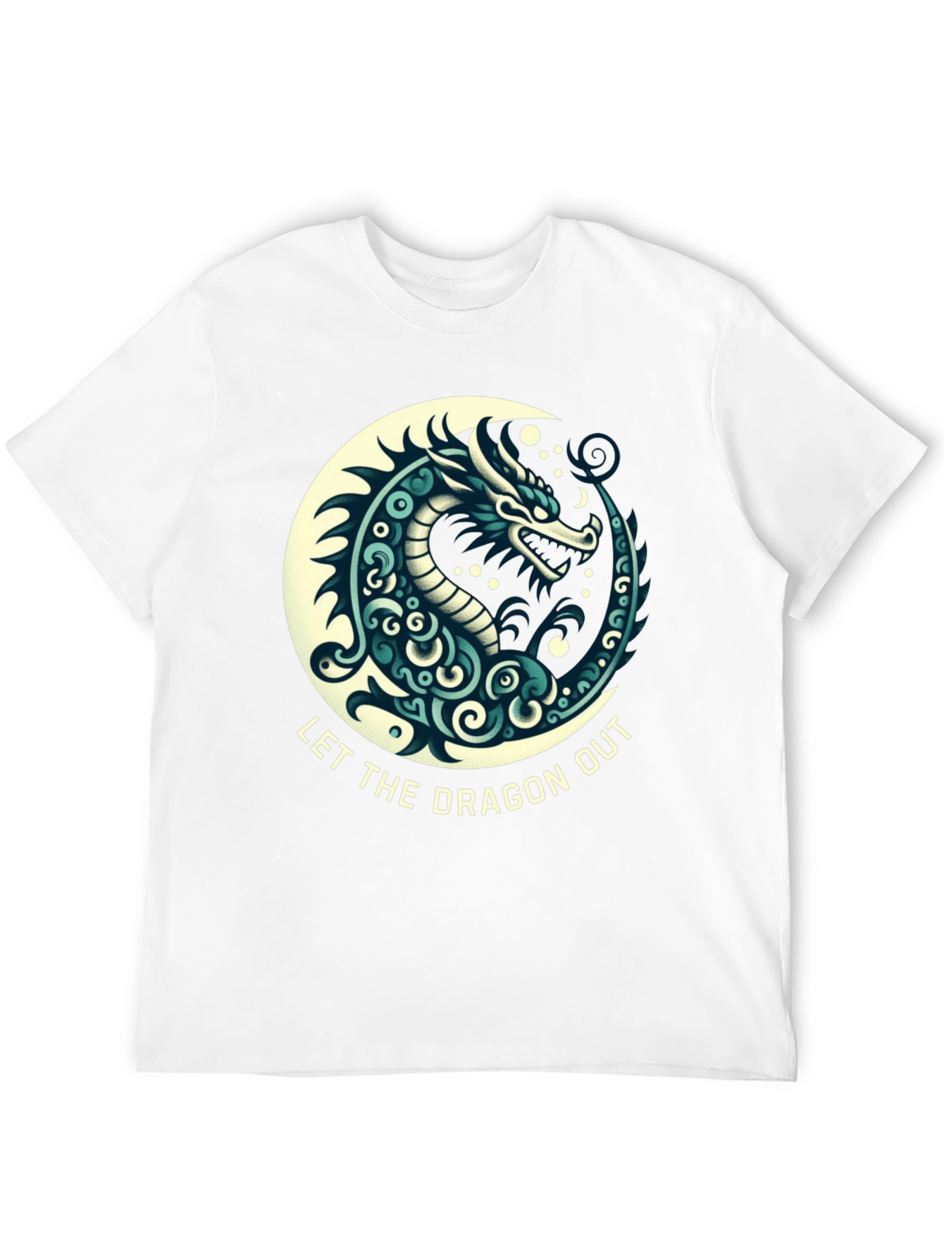 Black Let The Dragon Out Black T-Shirt view 12