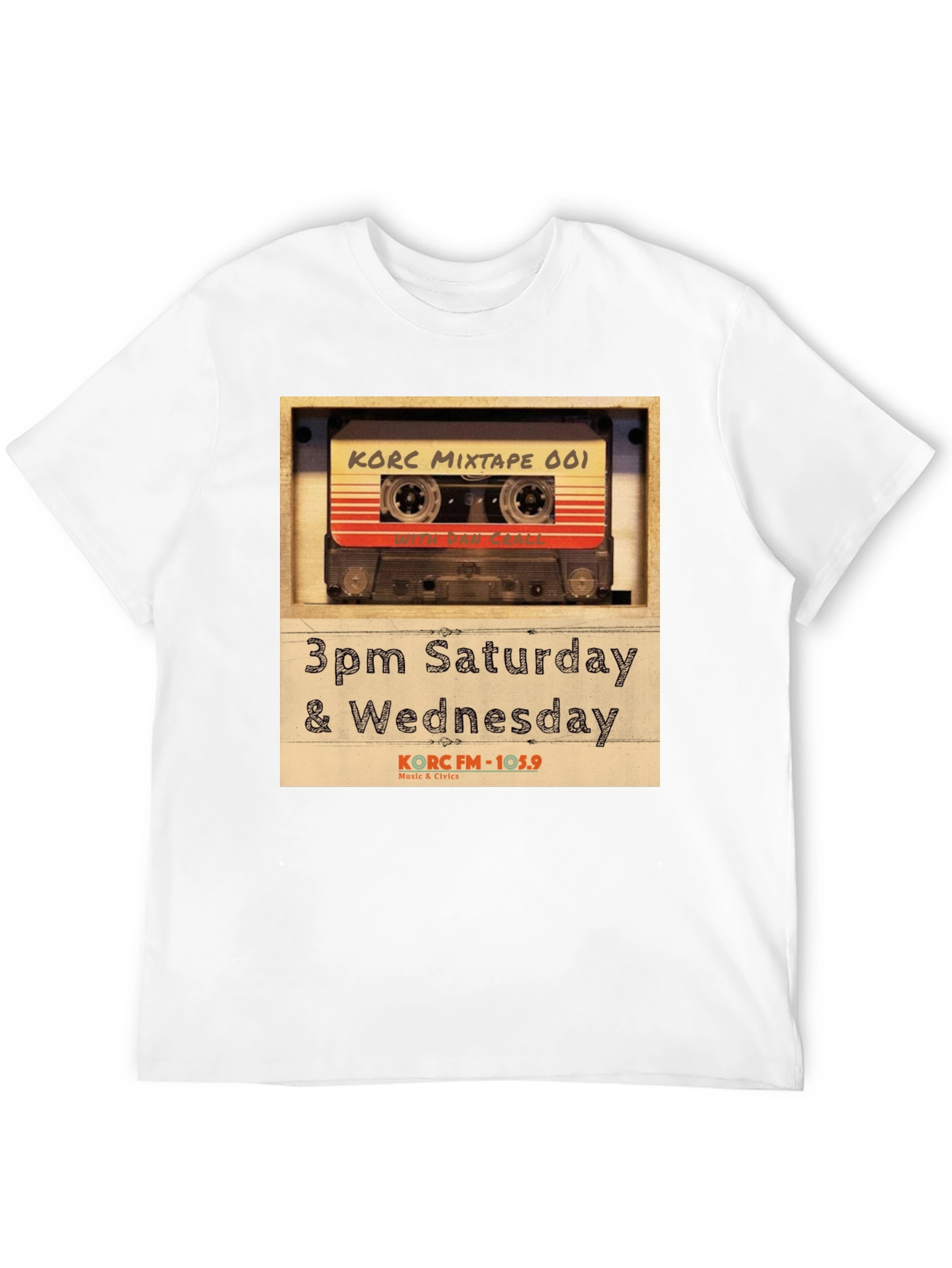 Black Retro KORC Mixtape T-Shirt - Music & Civic Pride view 12