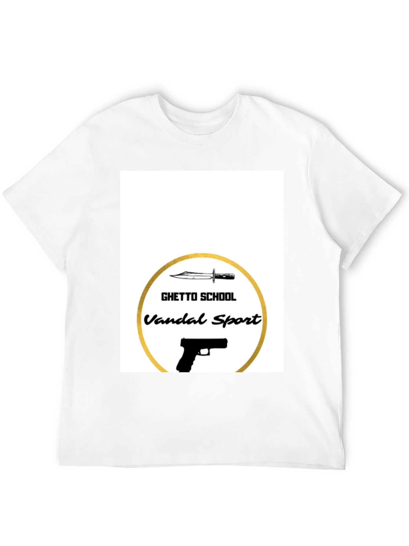 Black Ghetto School Vandal Sport Graphic Tee - Black view 12