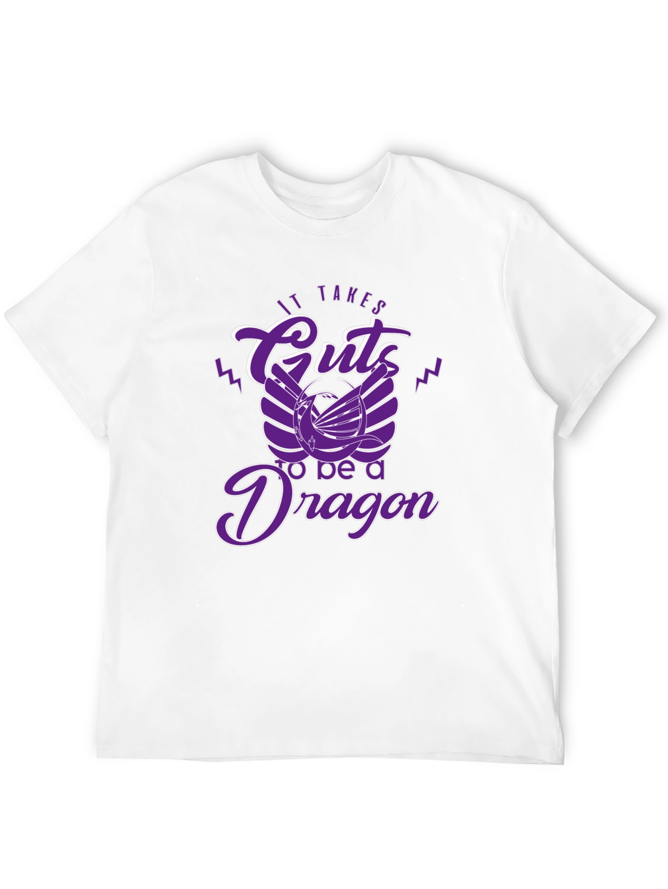 Black It Takes Guts to be a Dragon T-Shirt view 12
