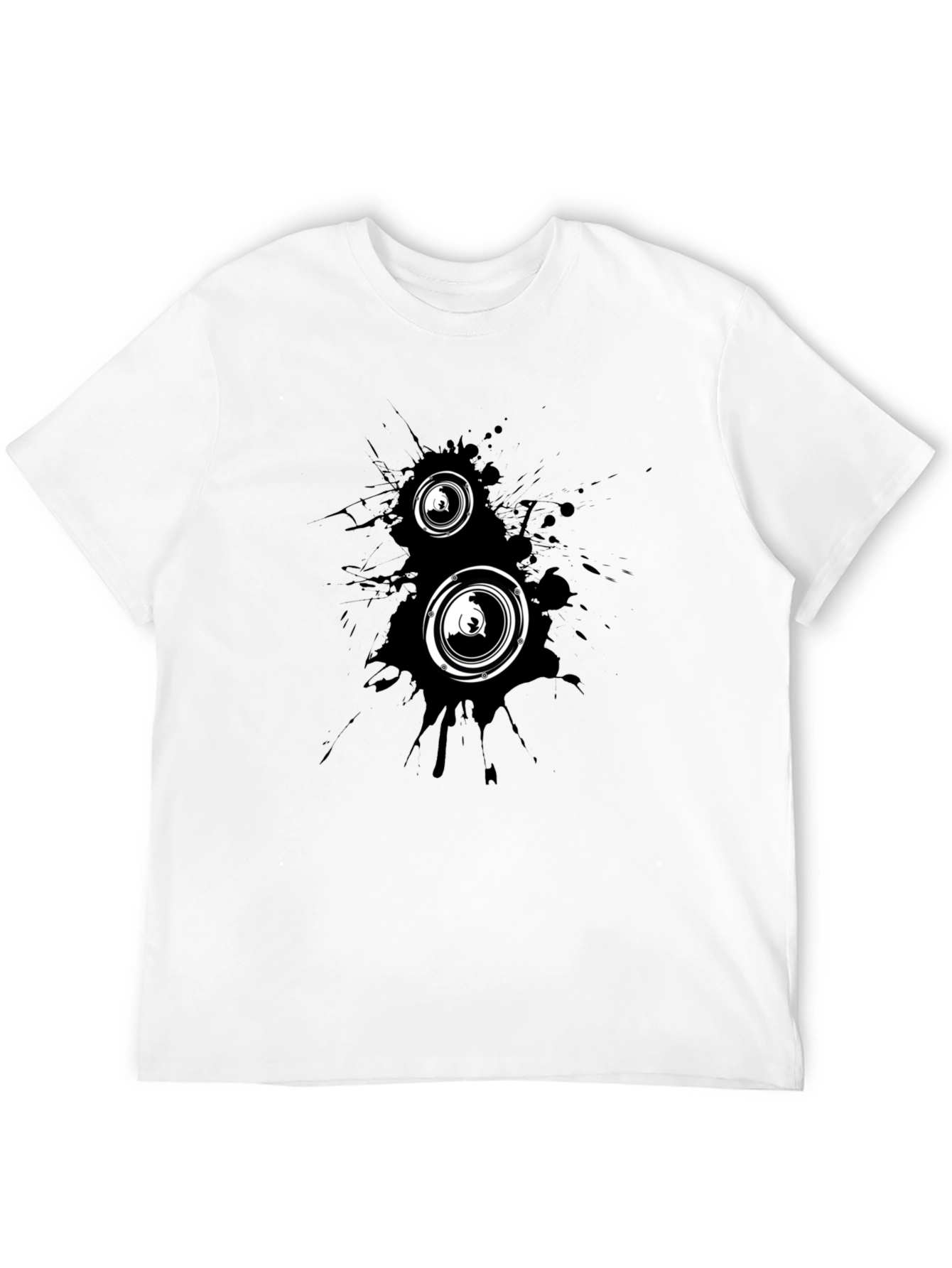 Black Black Graphic Tee - Speaker Design view 12