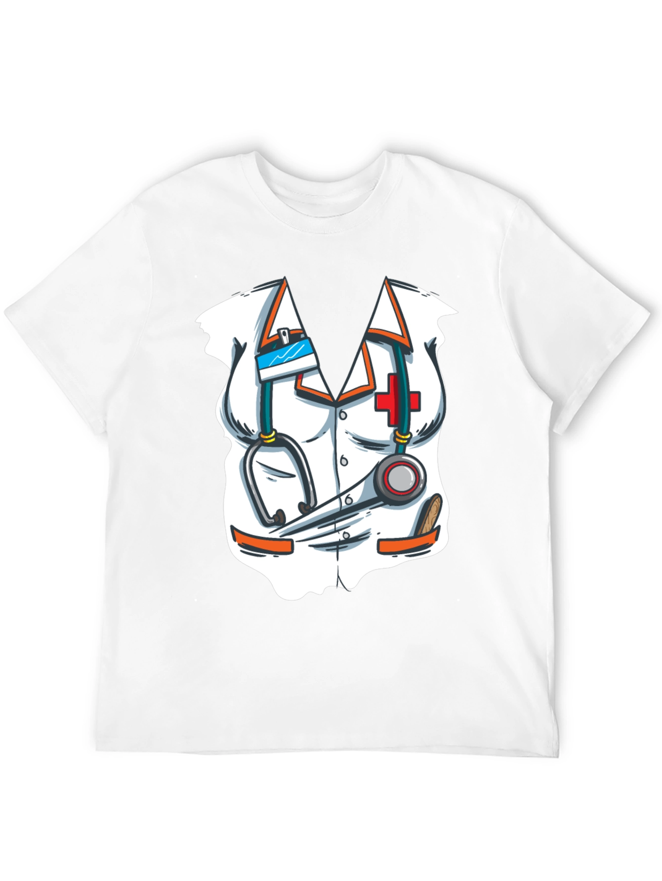 Black Nurse Costume T-Shirt - Novelty Graphic Tee view 12