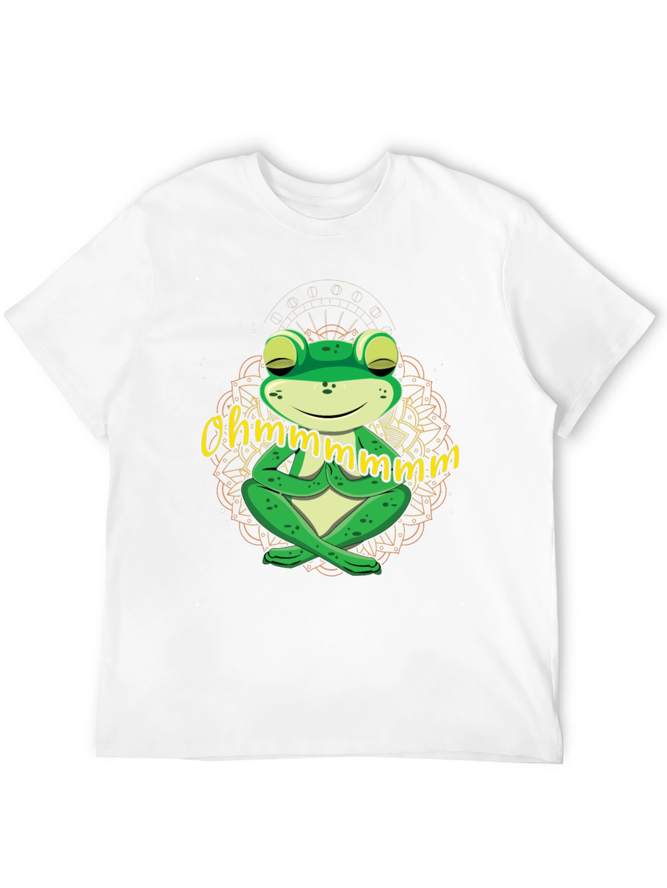 Black Ohm Frog T-Shirt - Meditating Yoga Frog Tee view 12
