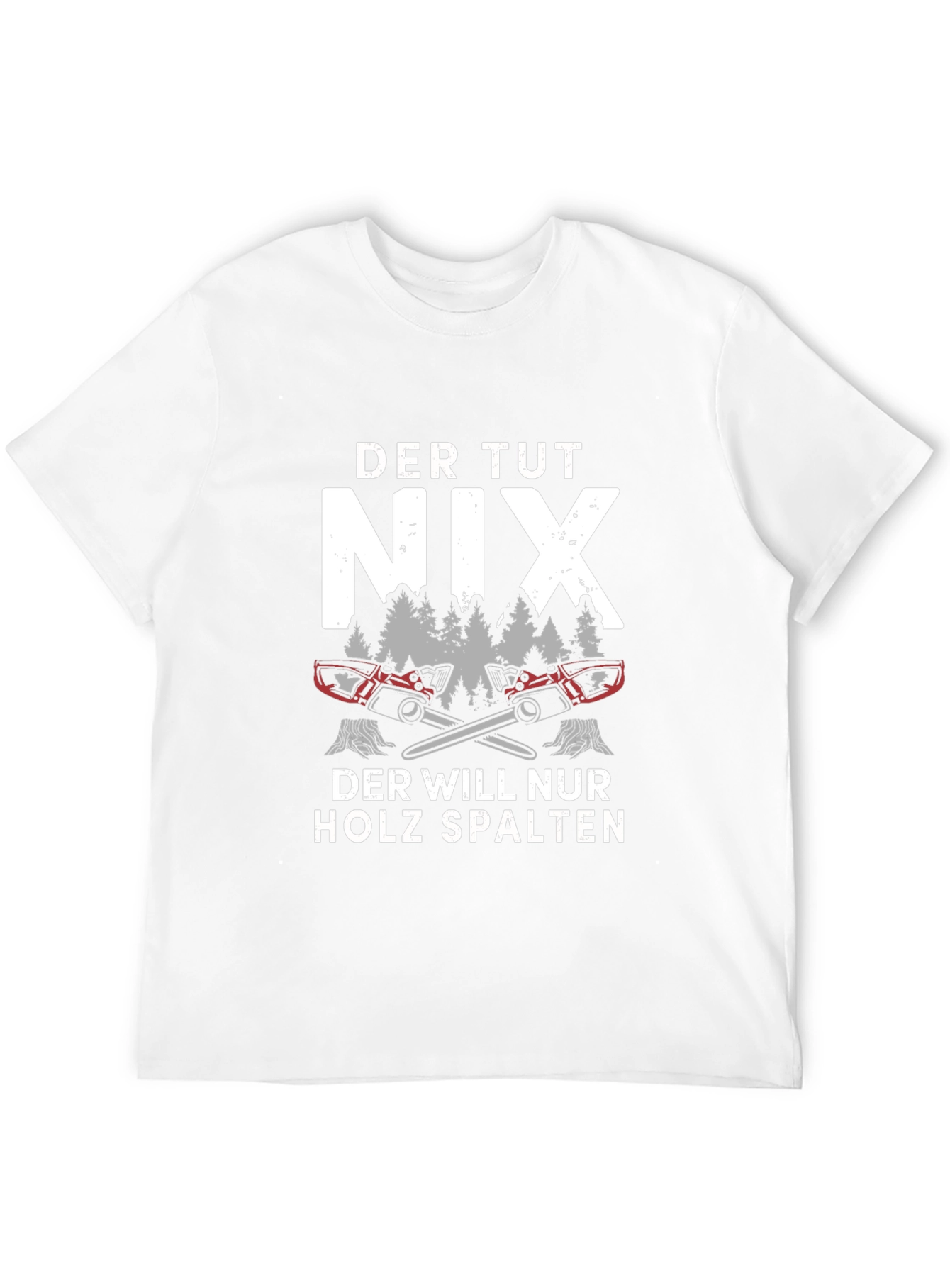 Black Funny Lumberjack "Der Tut Nix" Black T-Shirt view 12