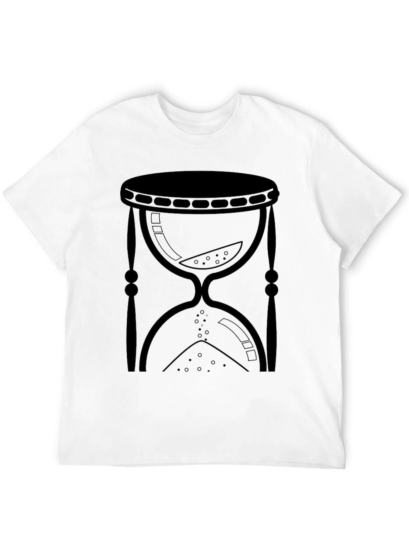 Black Hourglass Graphic Tee - Timeless Design view 12