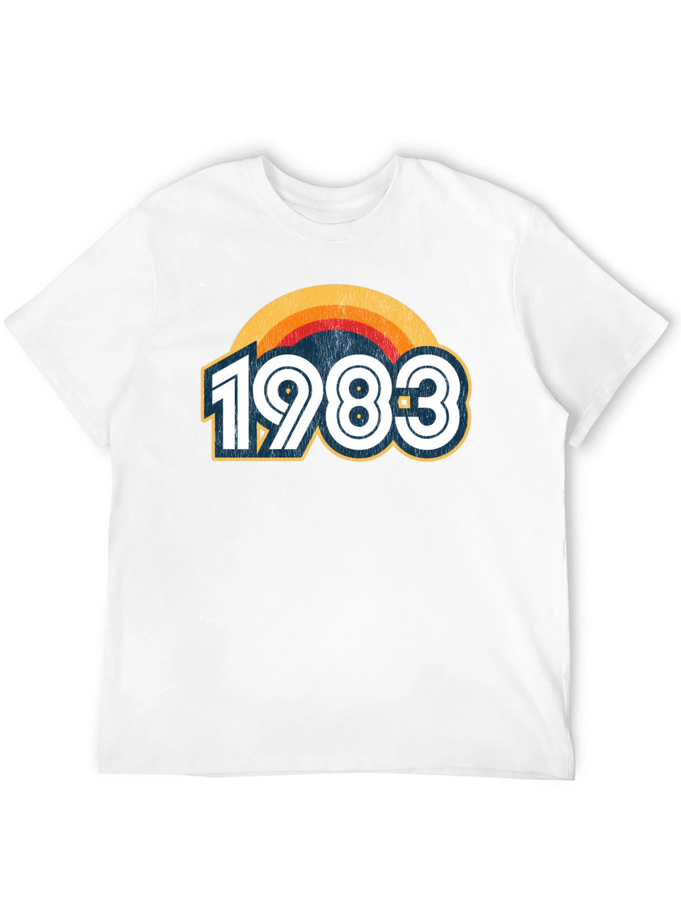 Black Vintage 1983 Graphic Tee - Retro Birthday Shirt view 12