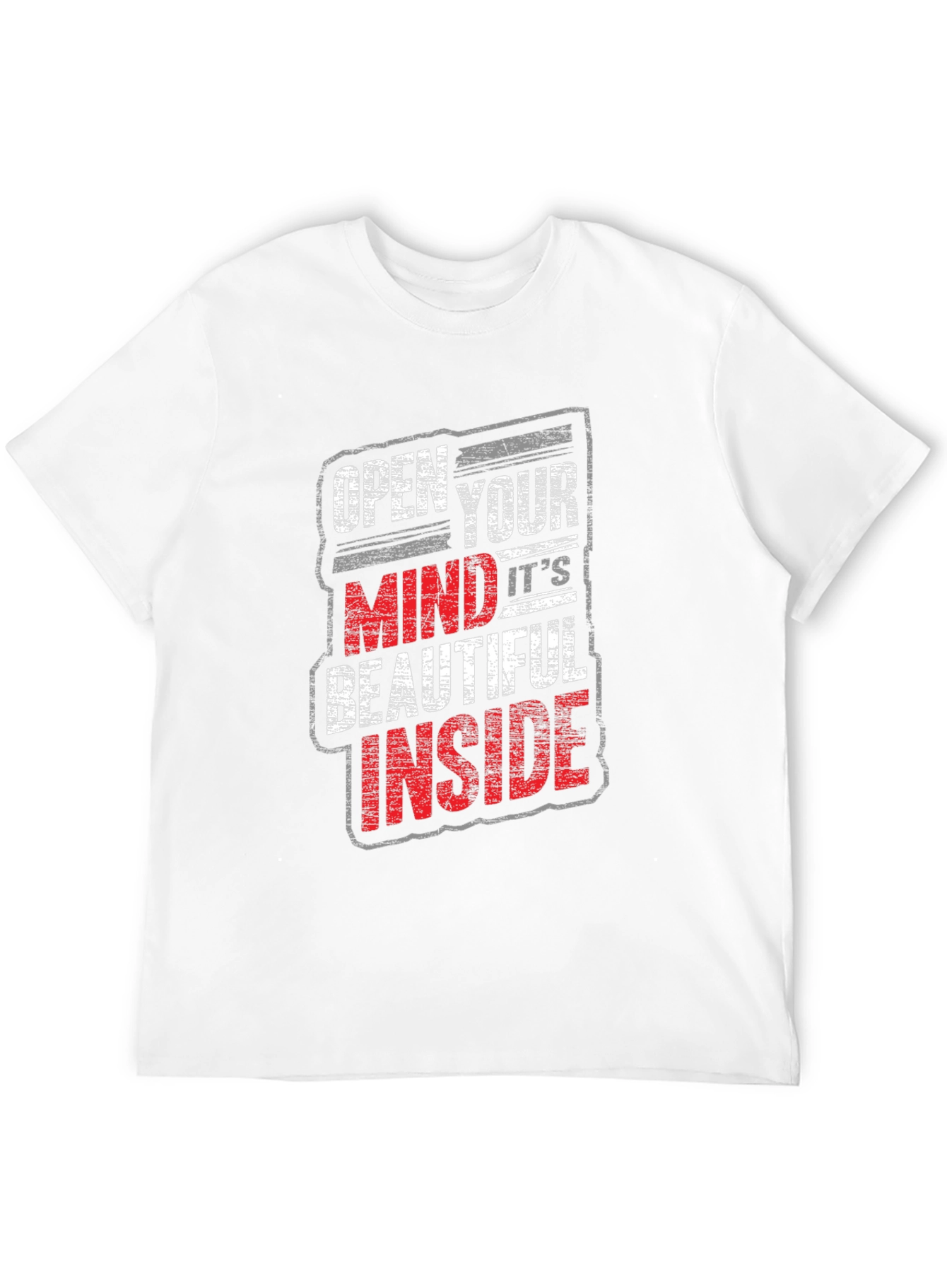 Black Open Your Mind Graphic Tee - Trendy Black T-Shirt view 12