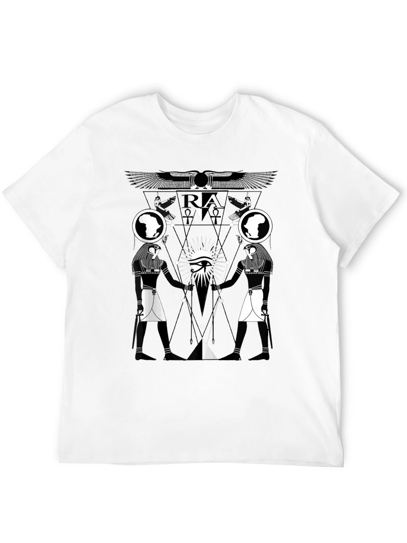 Black Egyptian Ra Graphic Tee view 12
