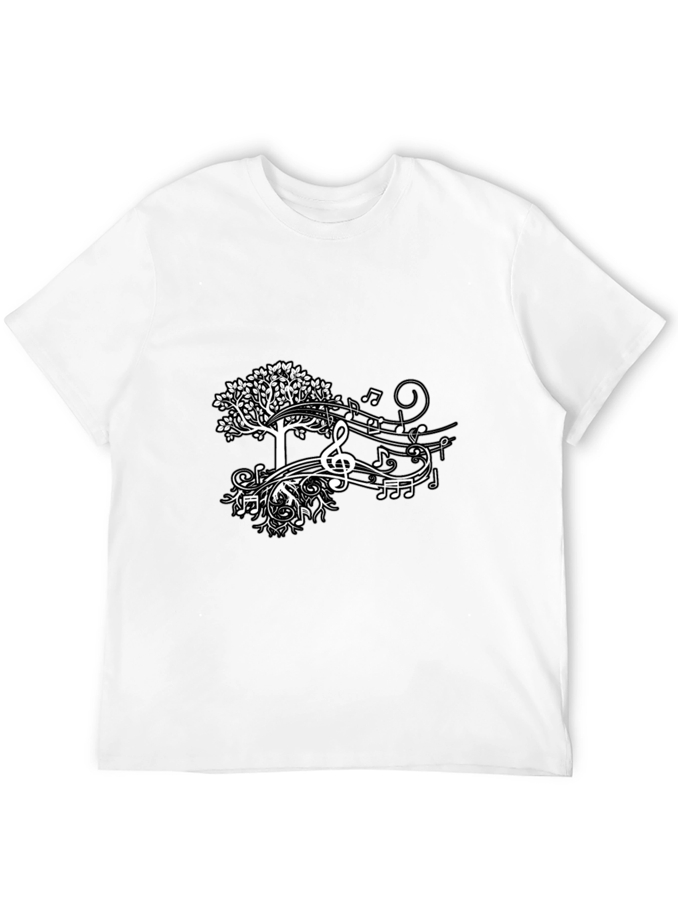 Black Music Tree Black Tee view 12