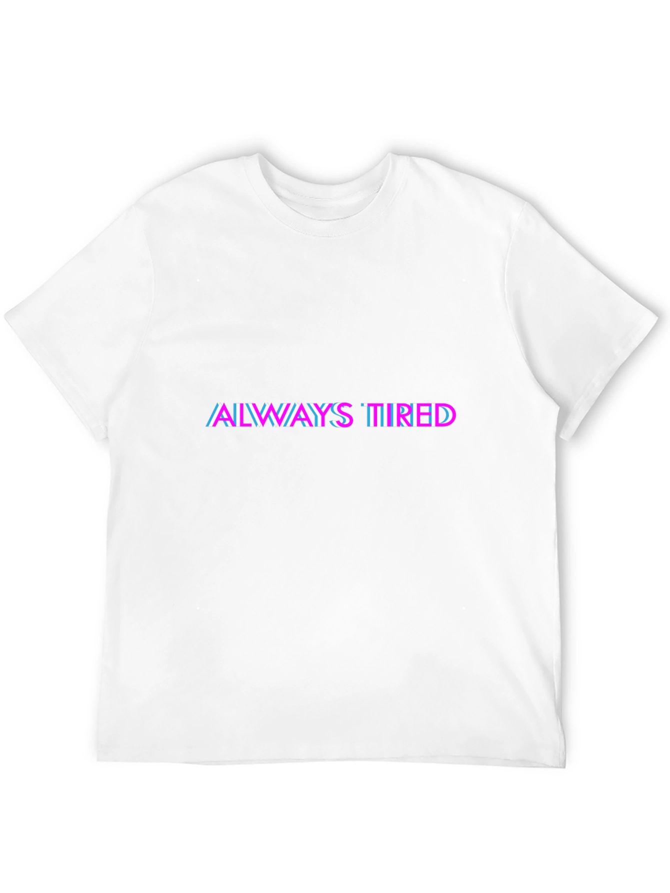 Black Always Tired Black Graphic Tee view 12