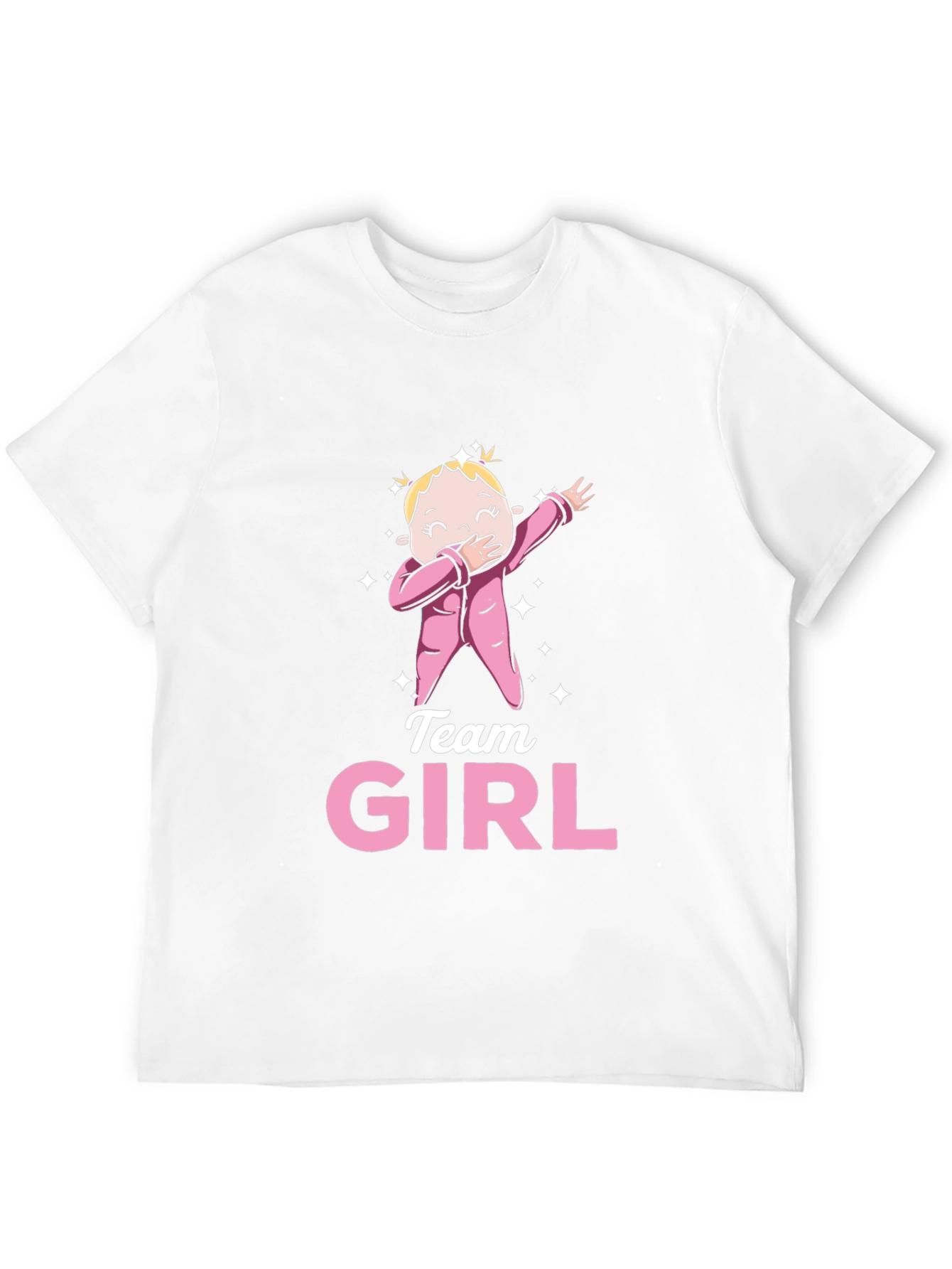 Black Team Girl Gender Reveal T-Shirt view 12