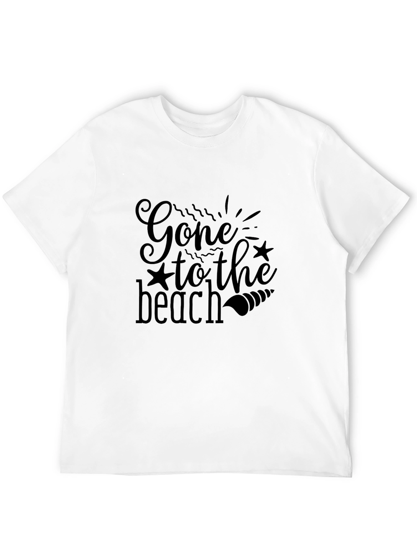 Black Gone to the Beach Black Graphic Tee view 12