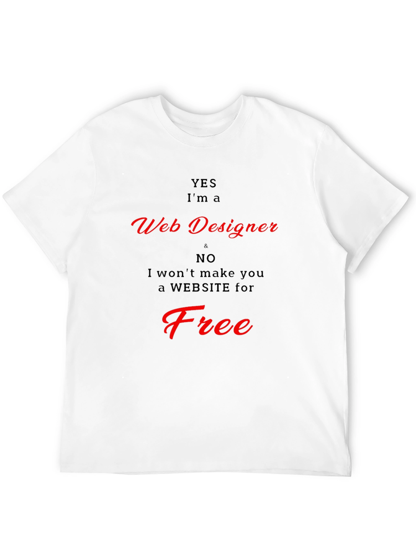 Black Web Designer T-Shirt - Funny Graphic Tee view 12