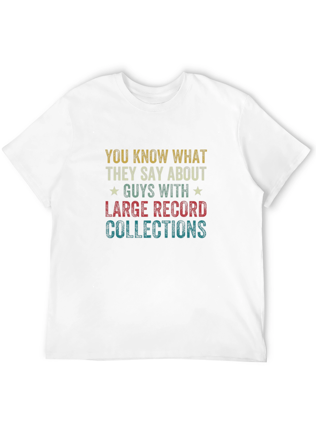 Black Vinyl Record Collector T-Shirt - Guys With Large Collections view 12