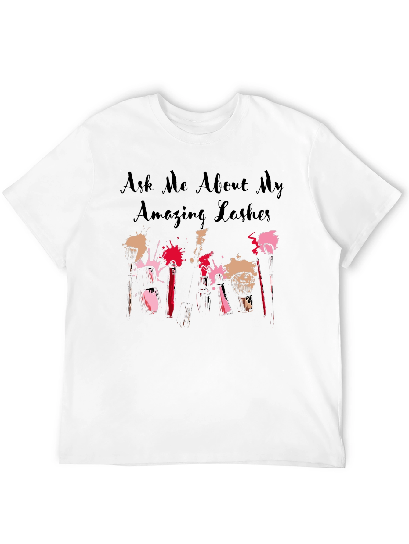 Black Amazing Lashes Graphic T-Shirt view 12