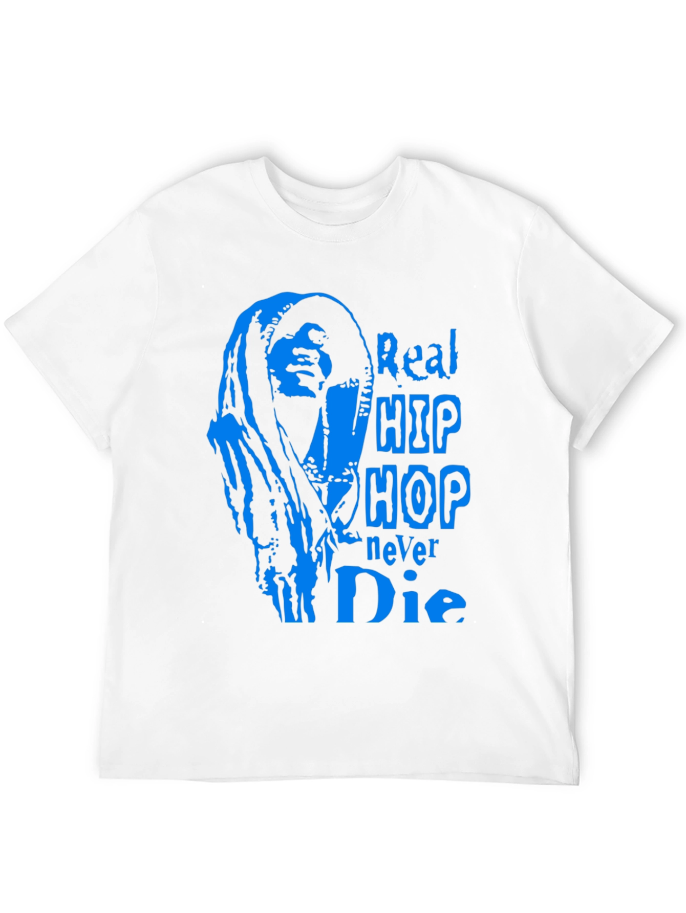 Black Real Hip Hop Never Die T-Shirt view 12
