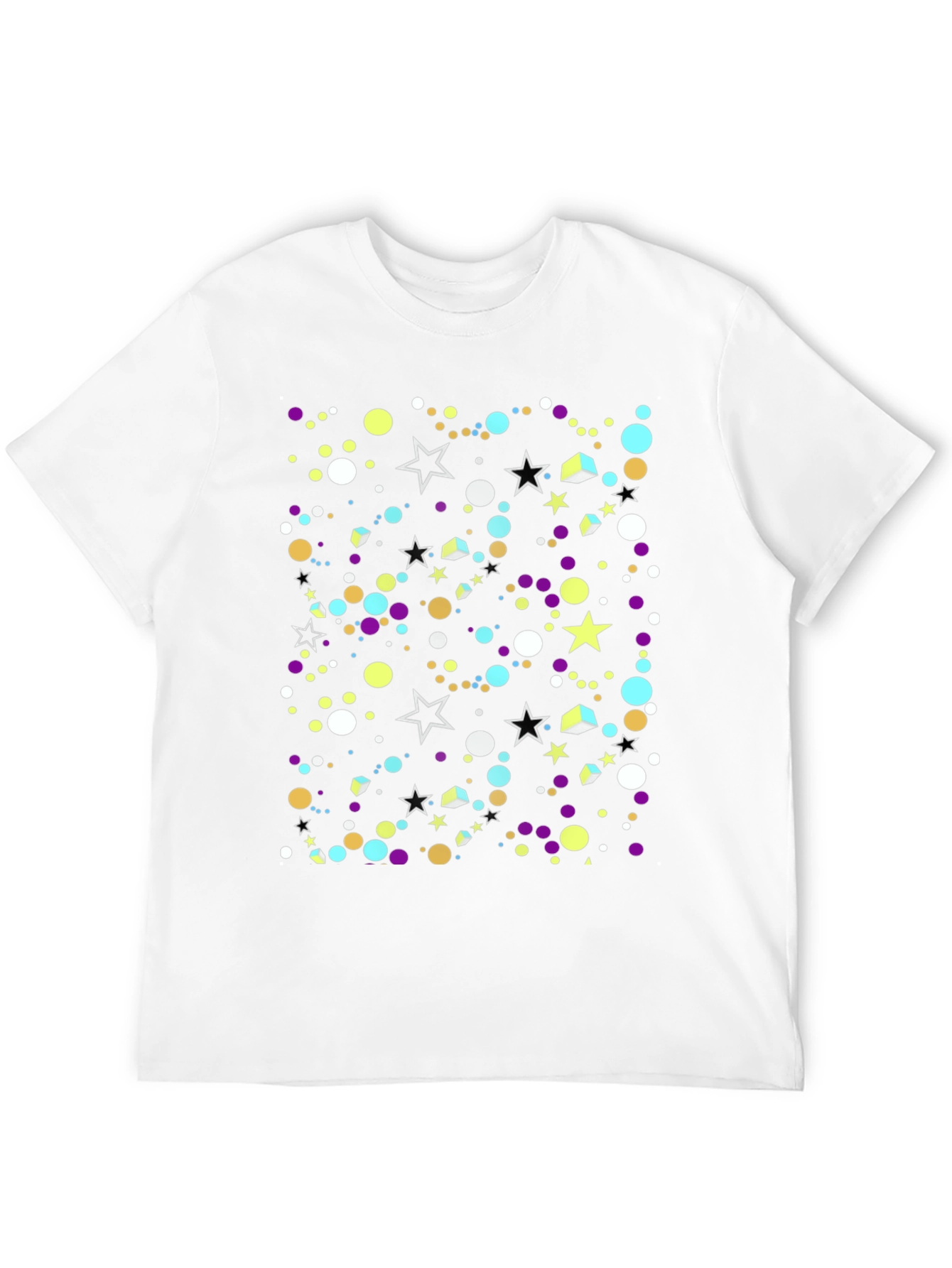Black Star & Dot Pattern Tee view 12