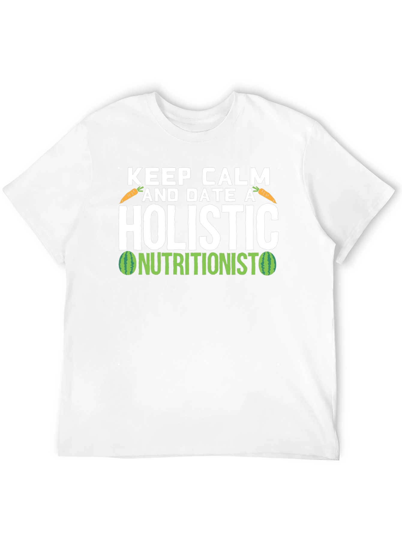 Black Holistic Nutritionist T-Shirt - Keep Calm and Date One view 12