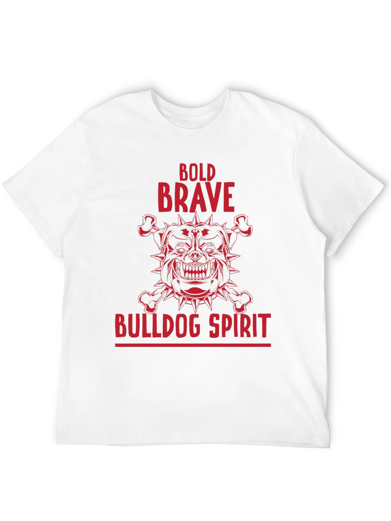 Black Bold Brave Bulldog Spirit Graphic T-Shirt view 12