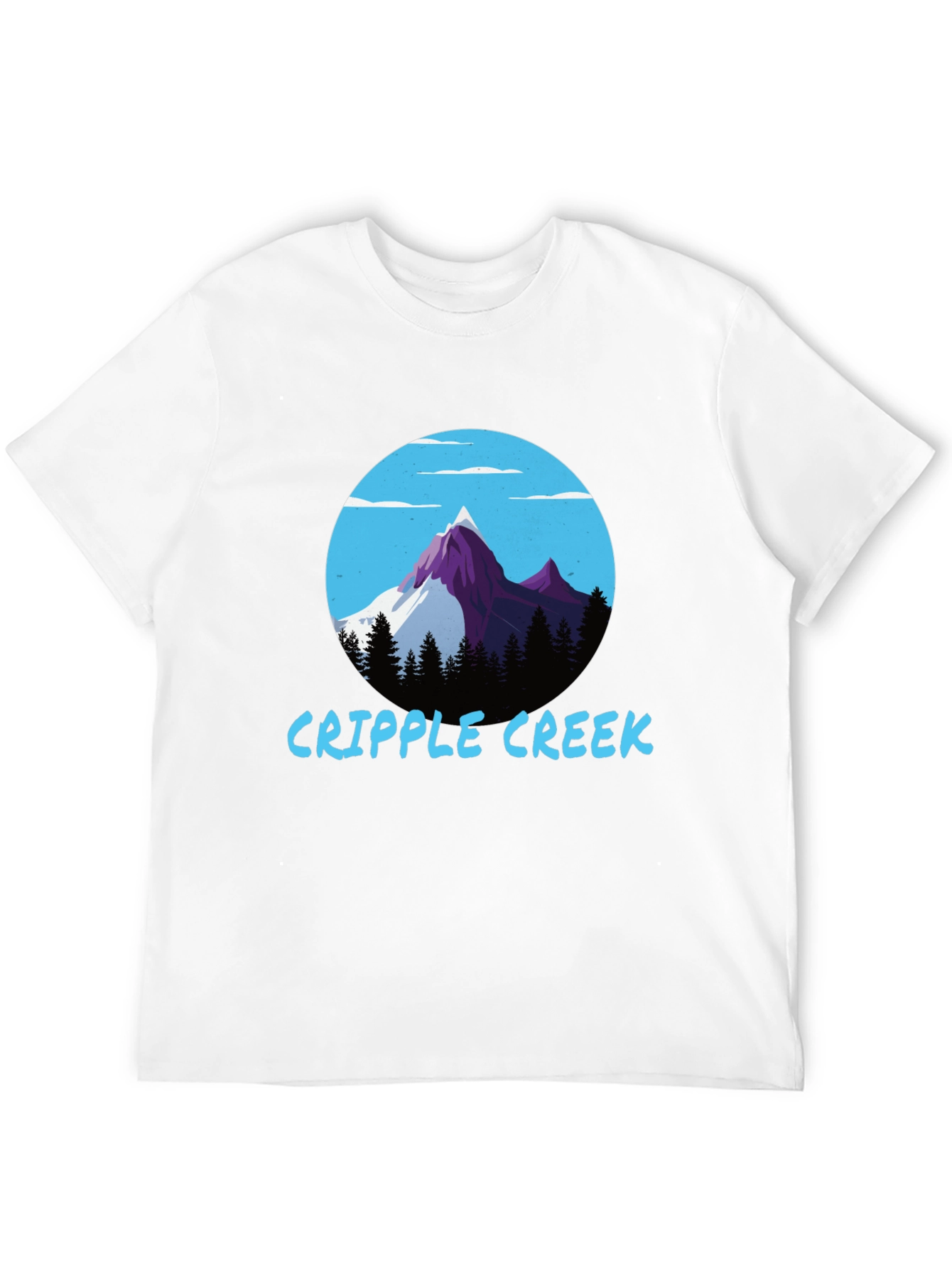 Black Cripple Creek Graphic Tee - Mountain Scene view 12
