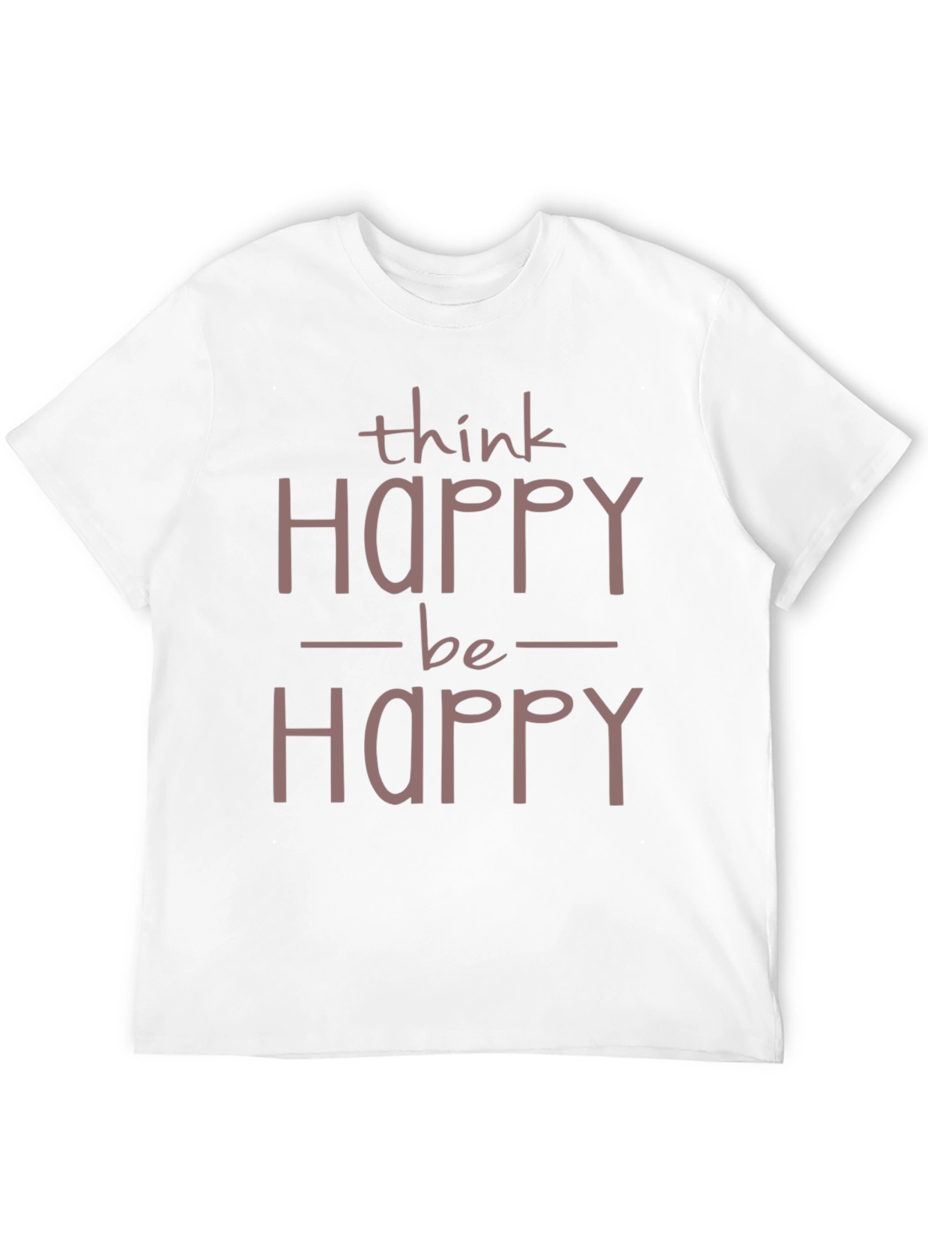 Black Think Happy Be Happy T-Shirt - Positive Vibes view 12