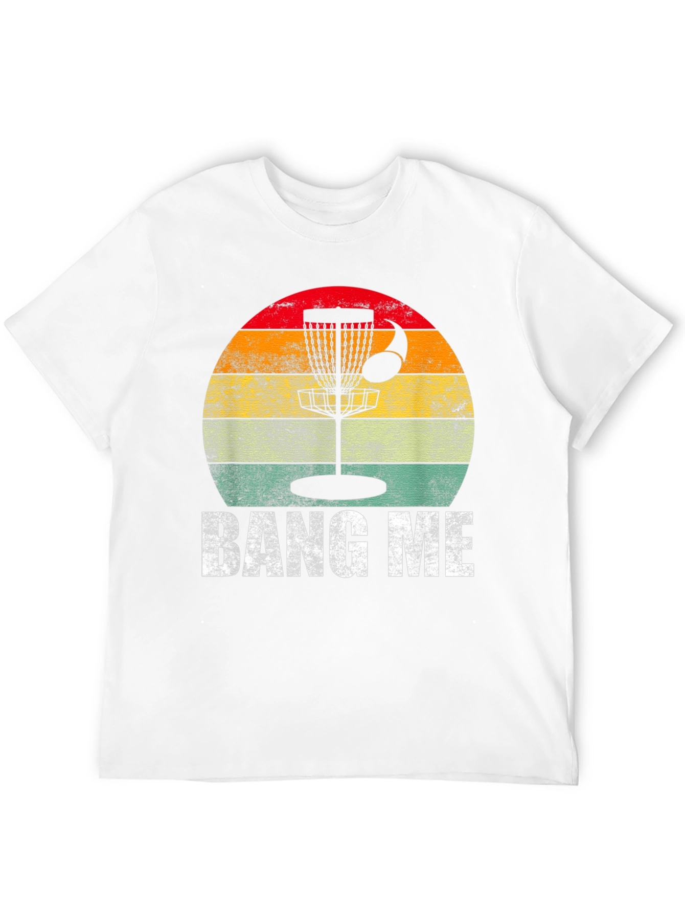 Black Bang Me Disc Golf T-Shirt - Sunset Basket Tee view 12