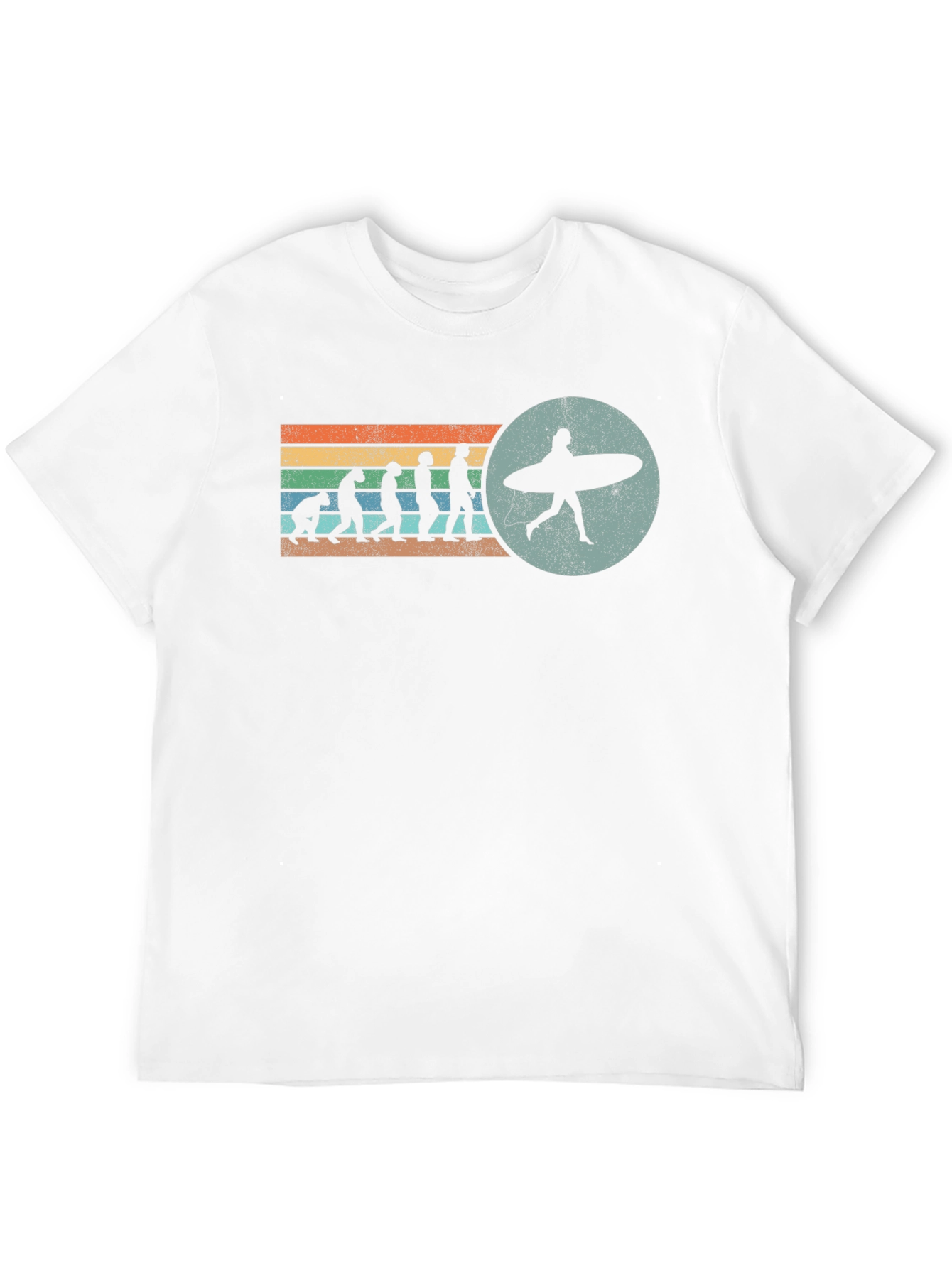 Black Evolution of Surfing Graphic Tee - Black view 12