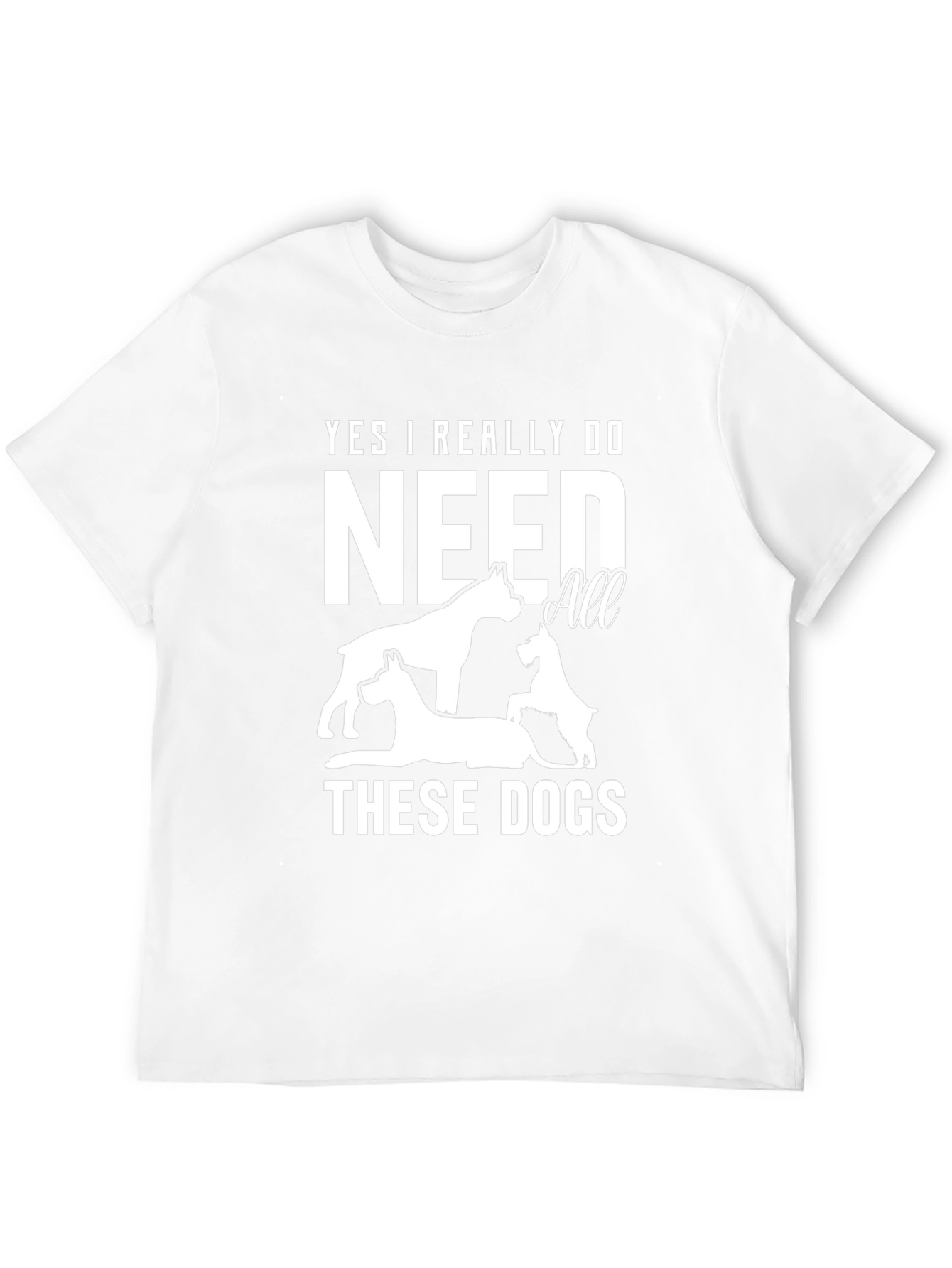Black Yes I Need All These Dogs T-Shirt view 12