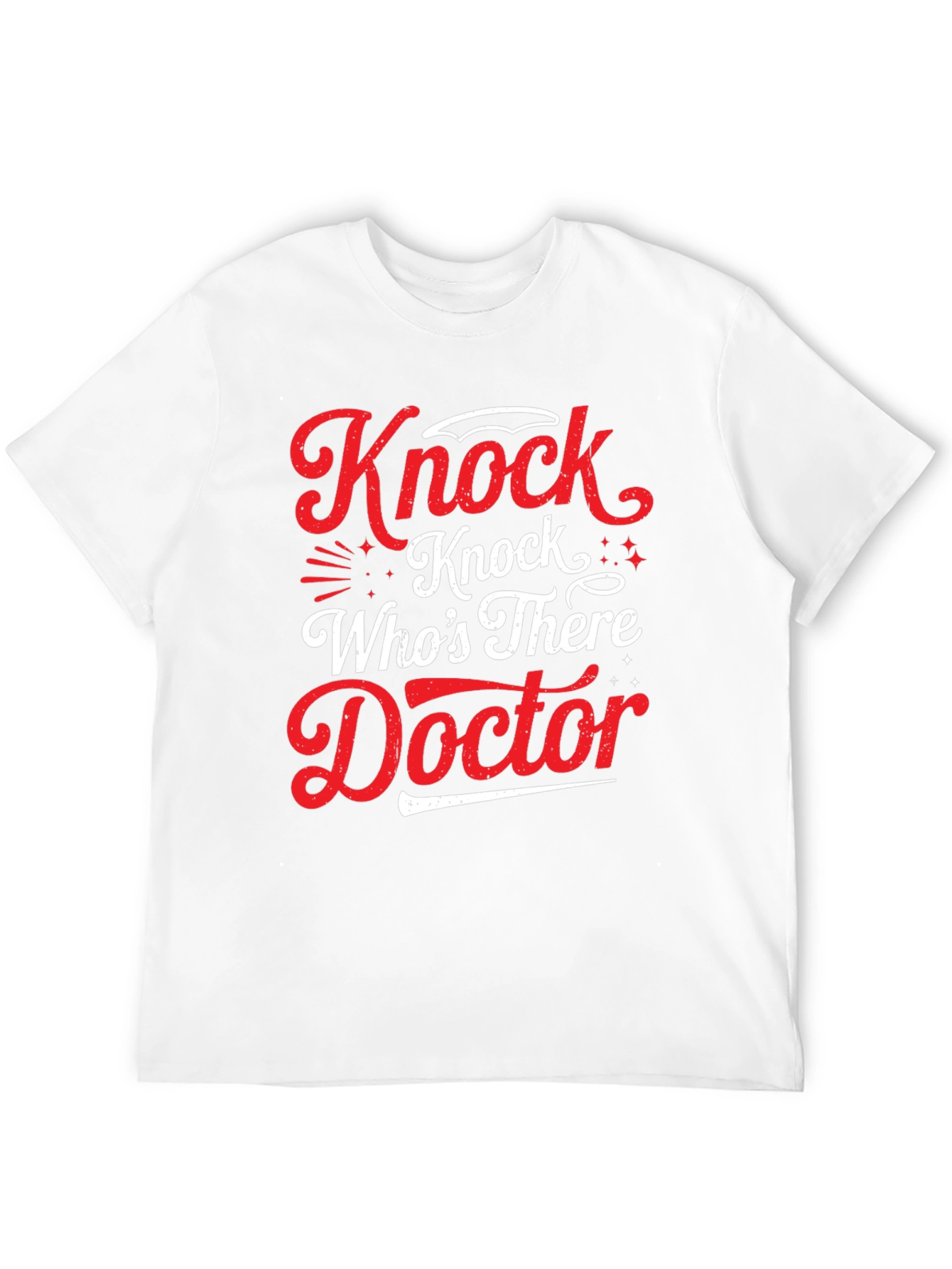 Black Knock Knock Doctor Humor Graphic Tee view 12