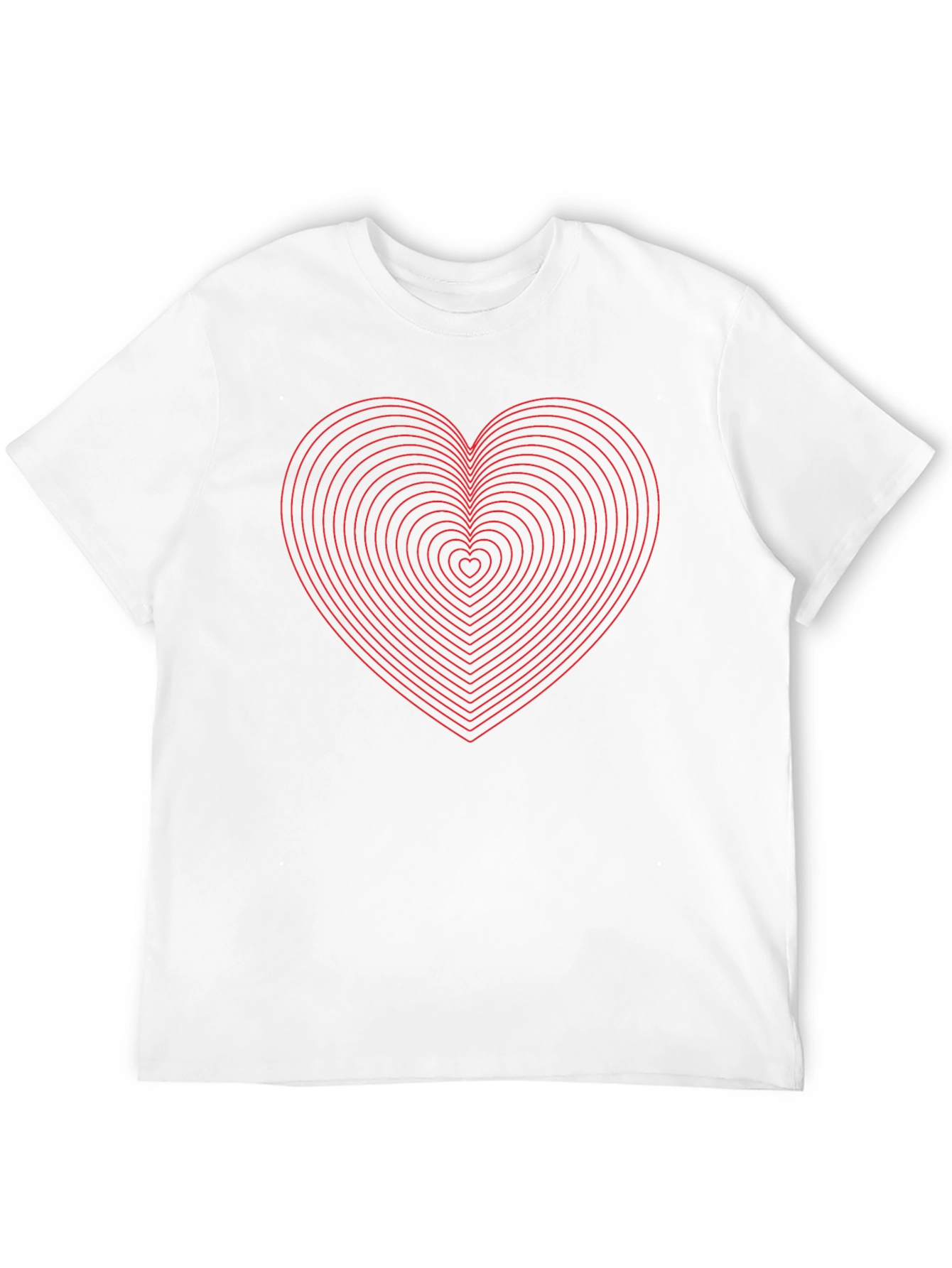 Black Heartbeat Tee - Geometric Love Shirt view 12