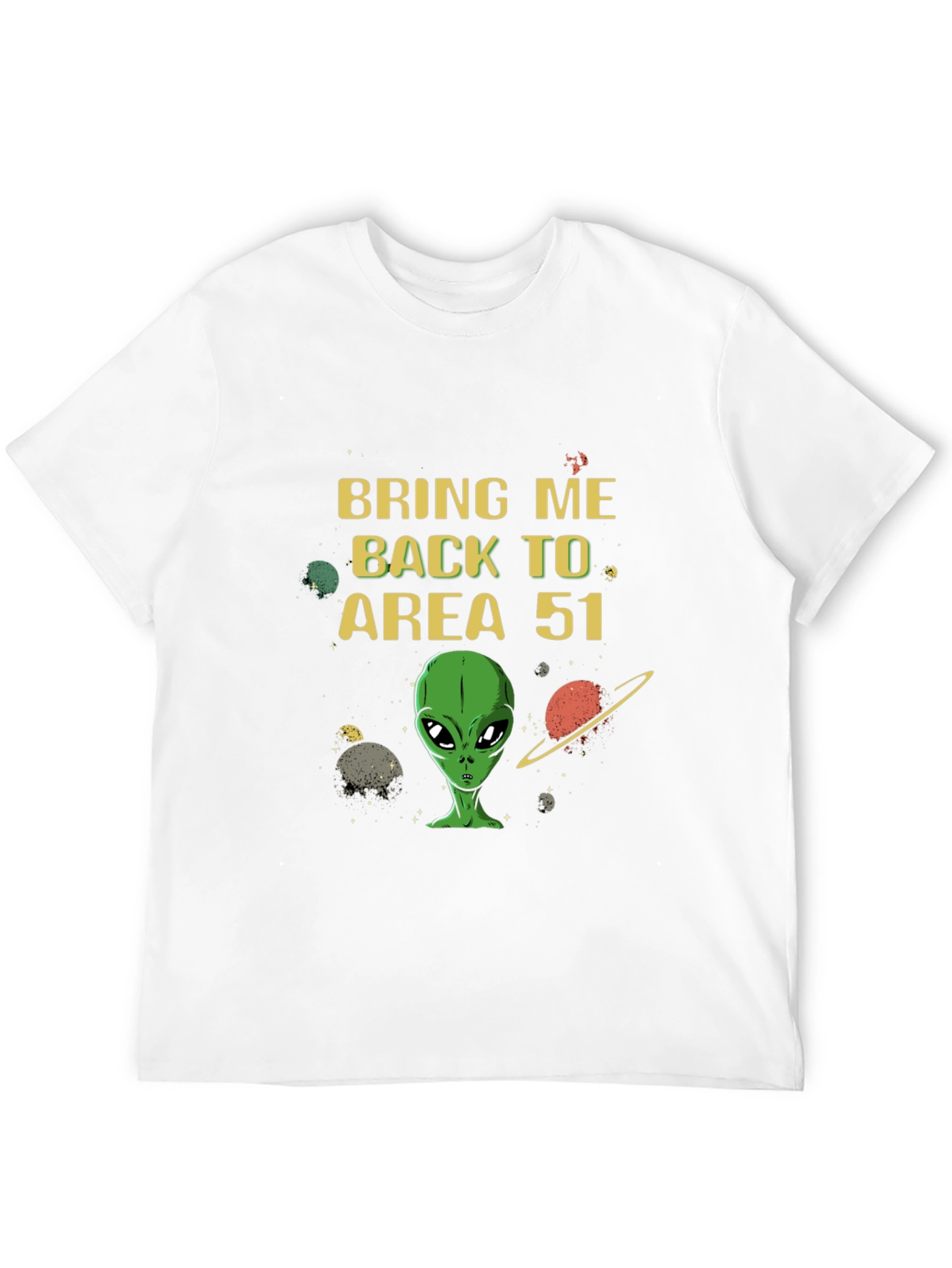 Black Bring Me Back to Area 51 T-Shirt view 12