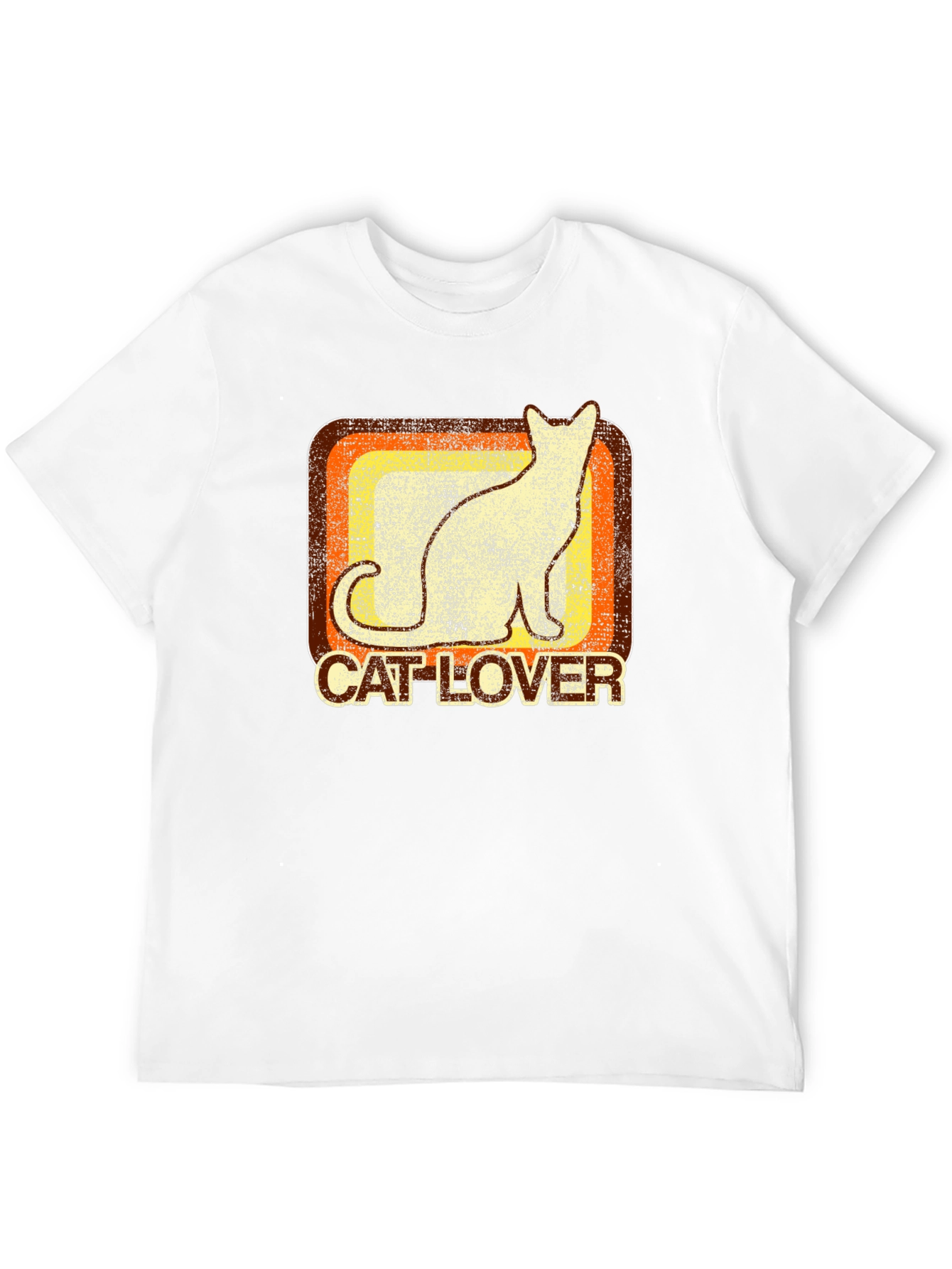 Black Retro Cat Lover Graphic Tee - Soft Cotton Comfort view 12