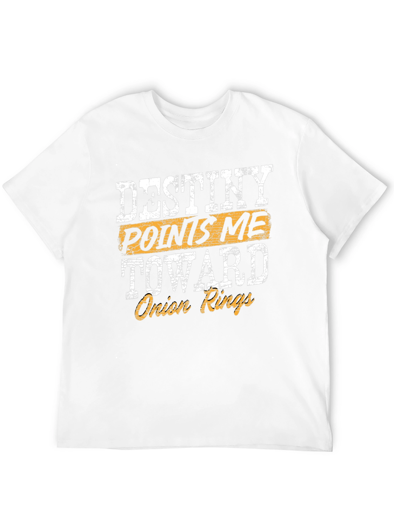 Black Destiny Points Me Toward Onion Rings Funny T-Shirt view 12