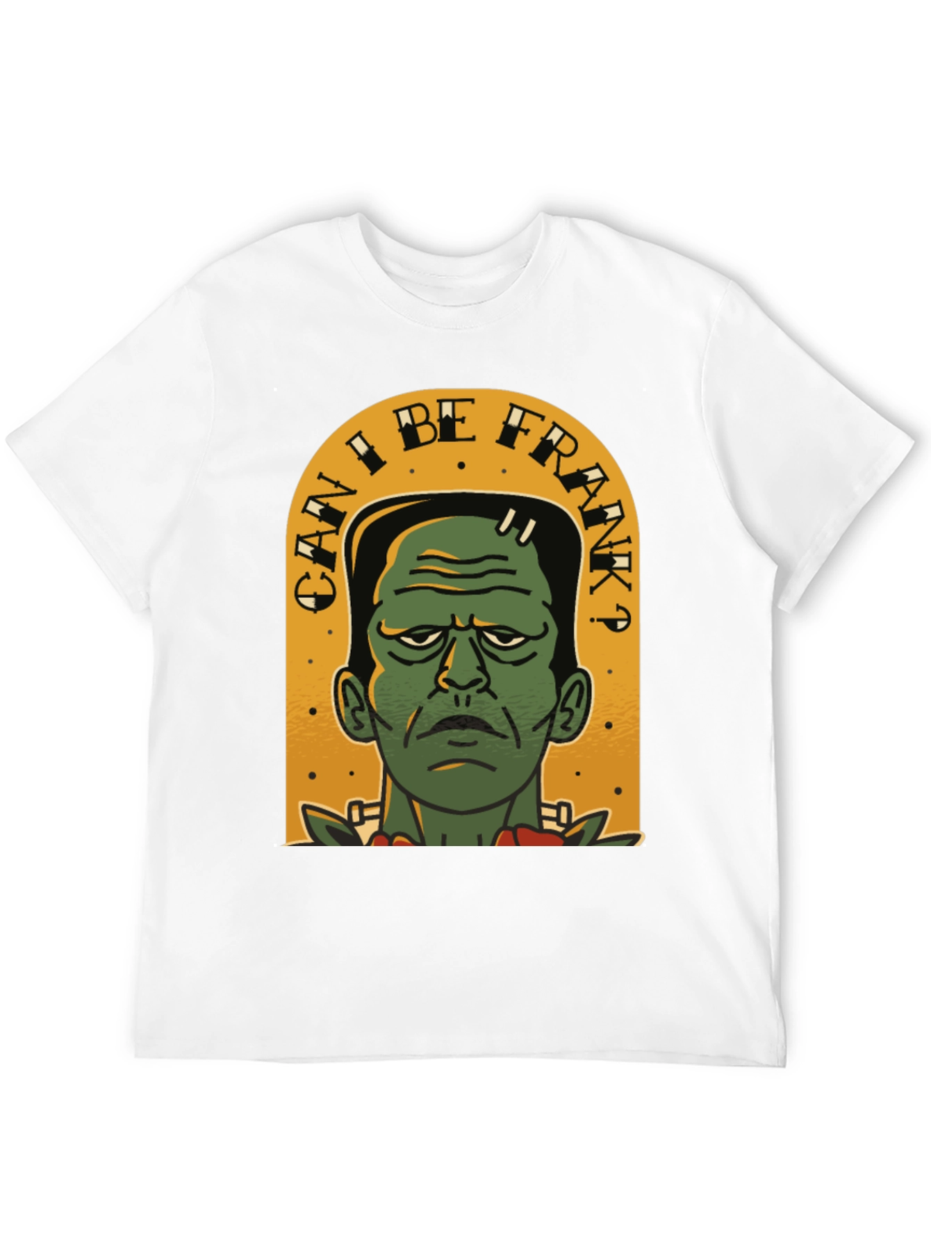 Black Can I Be Frank? Men's Graphic Tee view 12