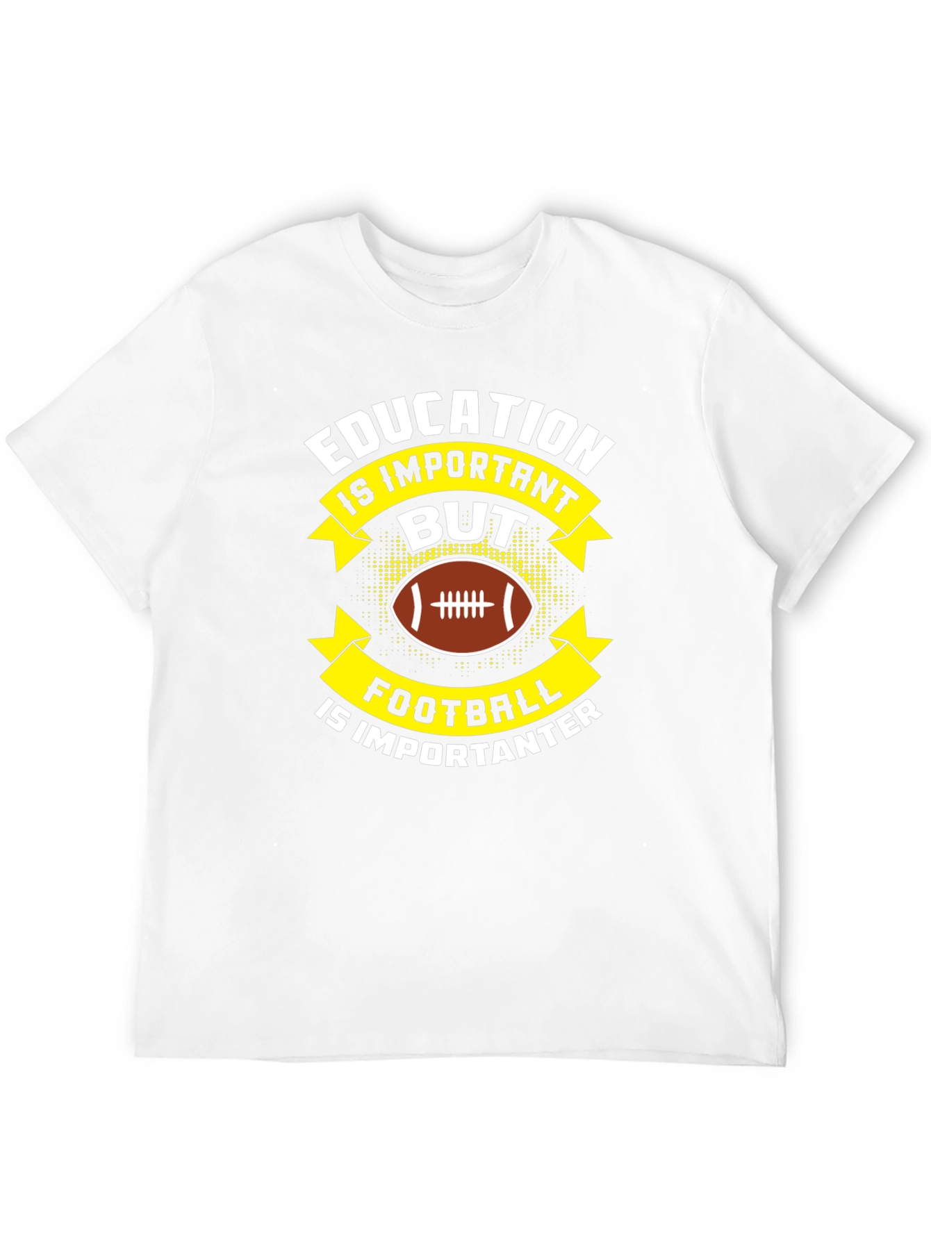 Black Education vs Football T-Shirt view 12