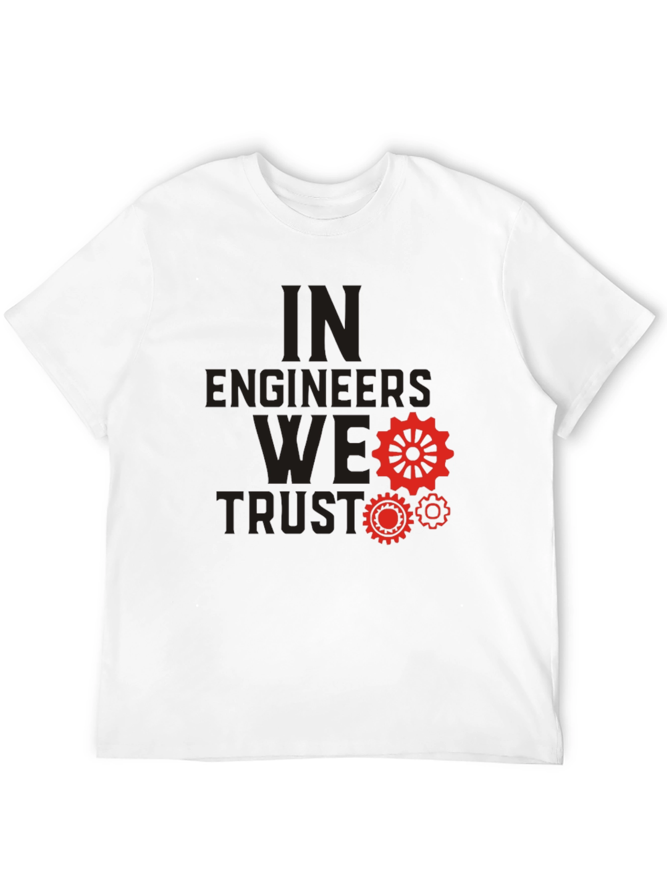 Black In Engineers We Trust Black T-Shirt view 12