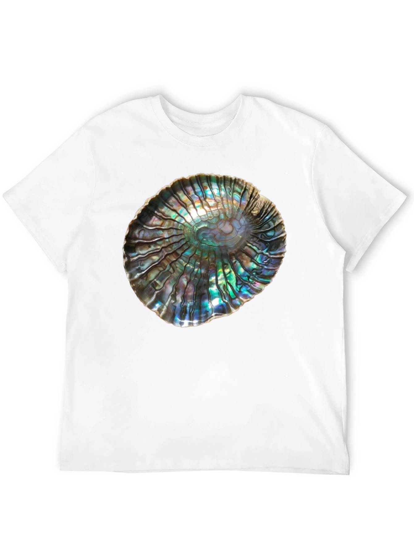 Black Iridescent Abalone Shell Graphic Tee - Unisex view 12