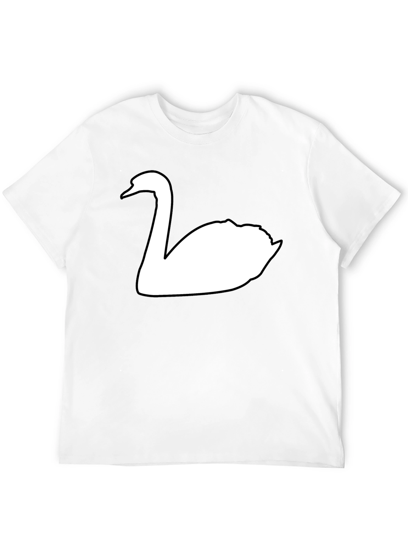 Black Swan Graphic Tee - Black Cotton Casual Shirt view 12
