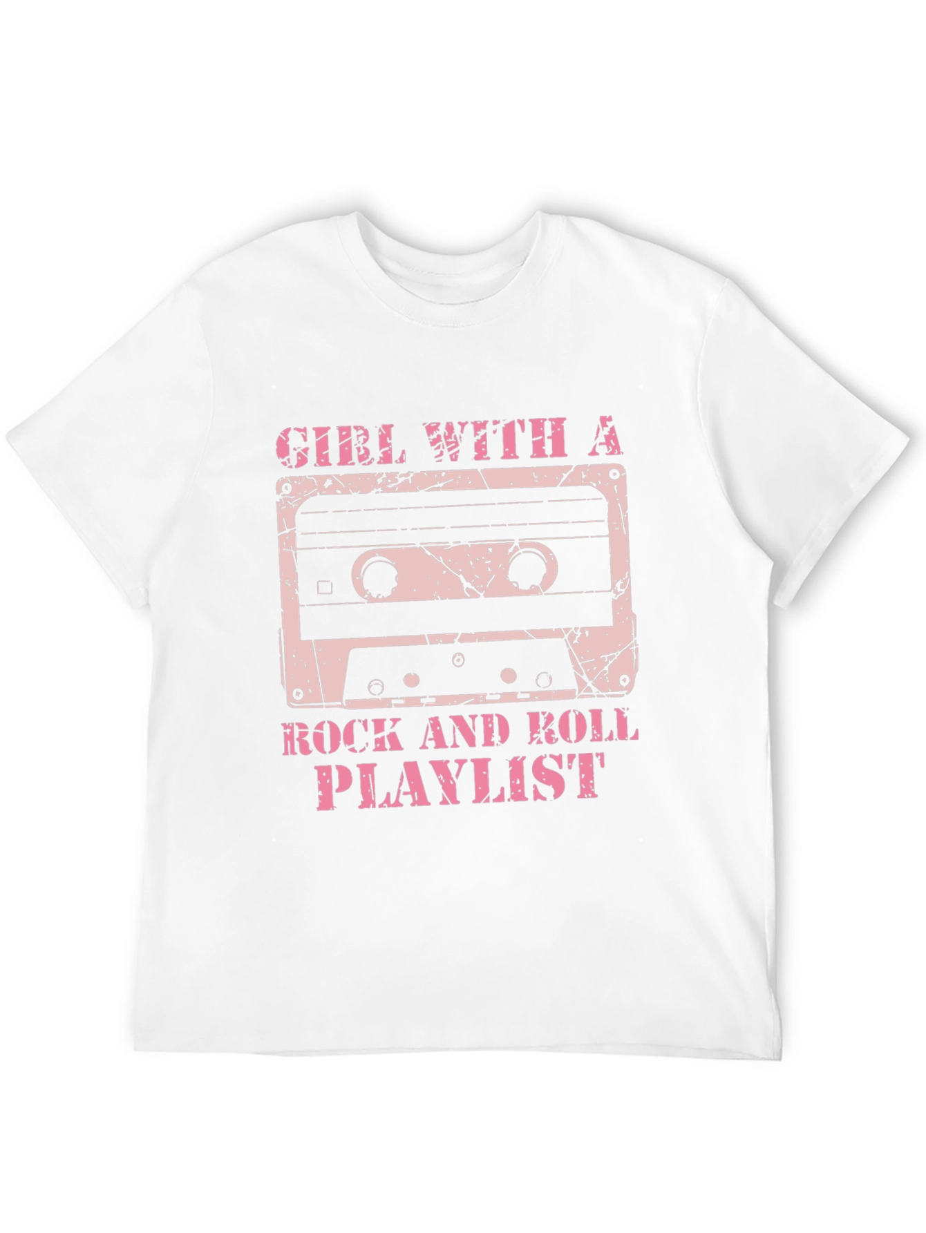 Black Girl With a Rock and Roll Playlist Graphic T-Shirt view 12