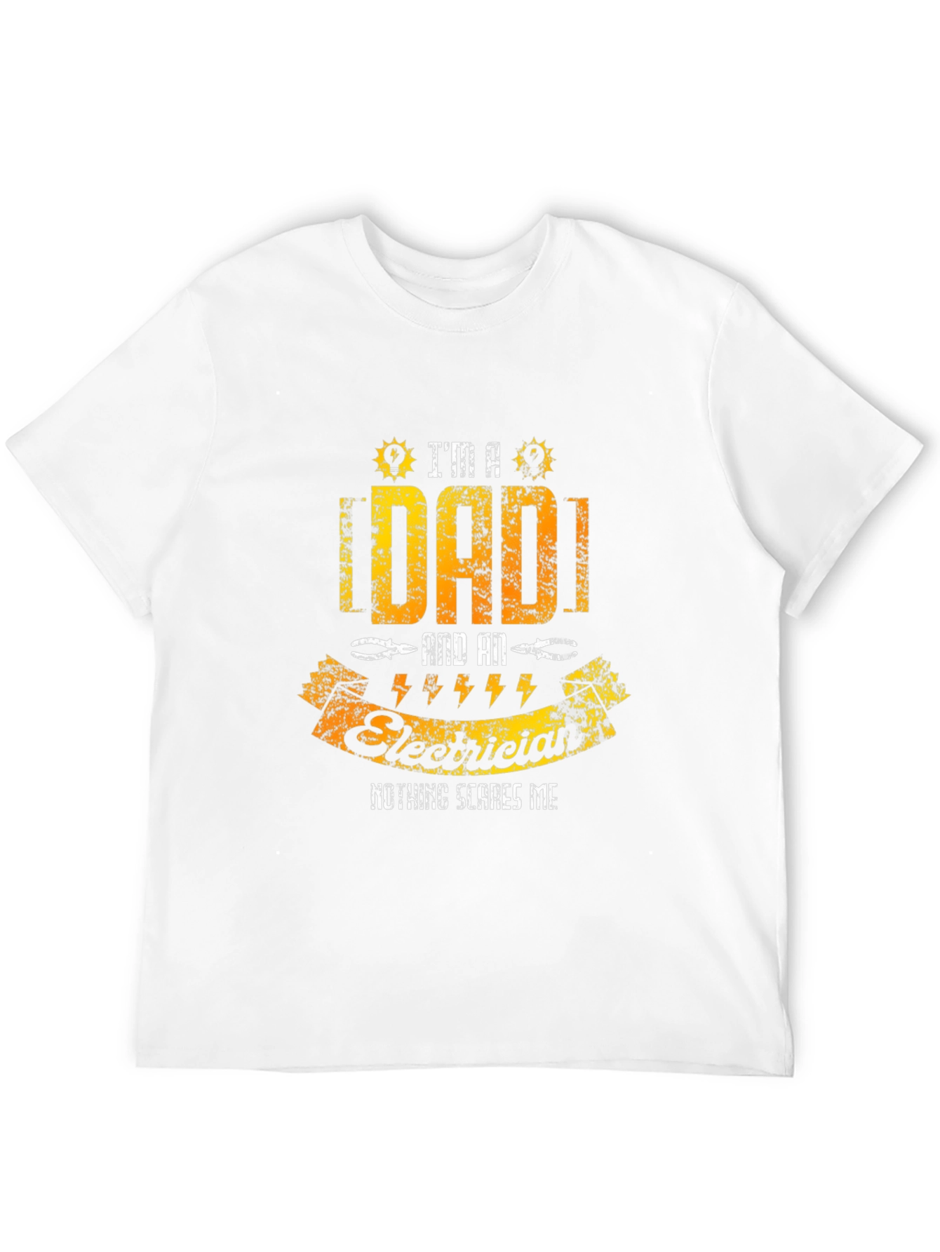 Black Dad and Electrical Worker T-Shirt view 12